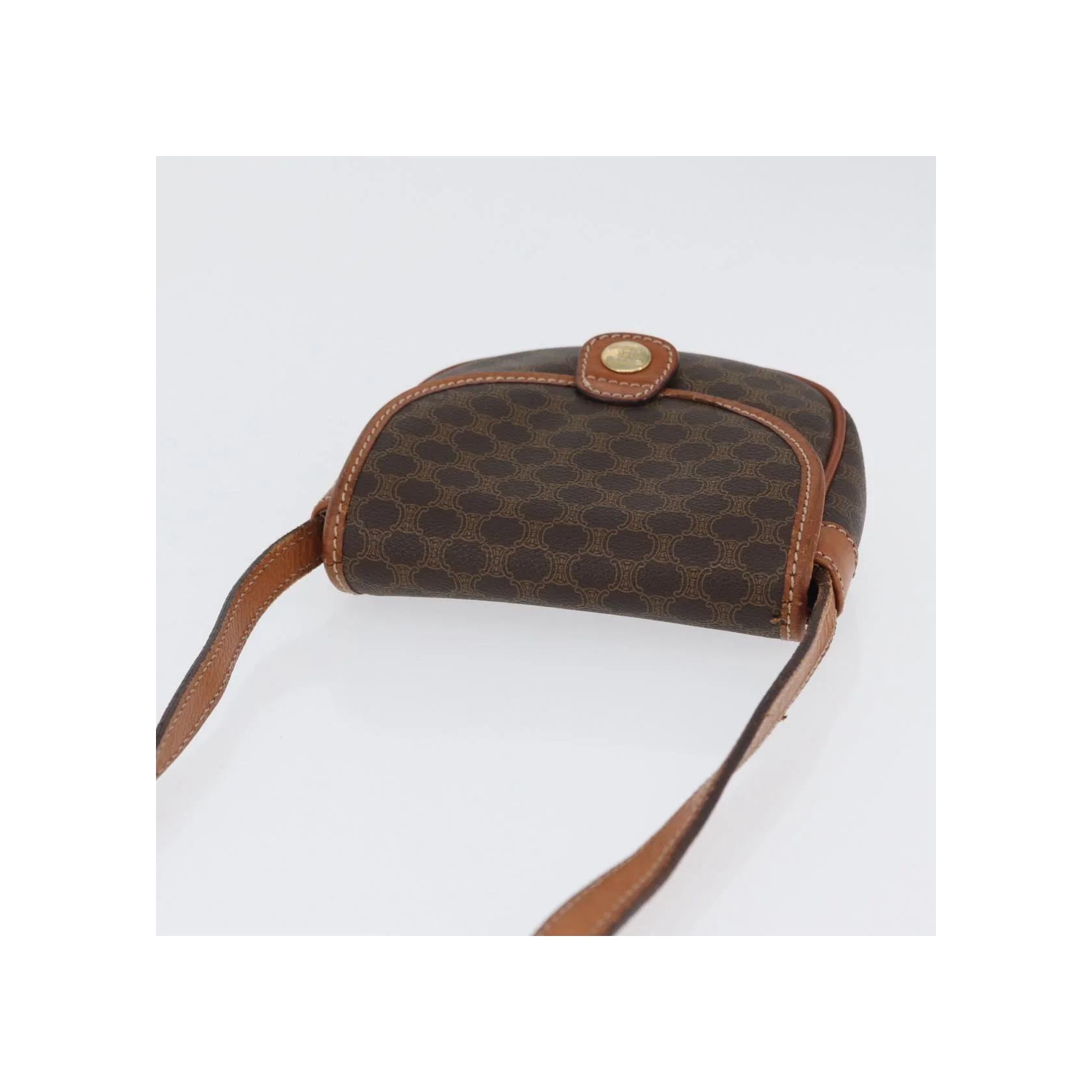 Sac À Bandoulière Celine Vintage Macadam - Brown - Image 16