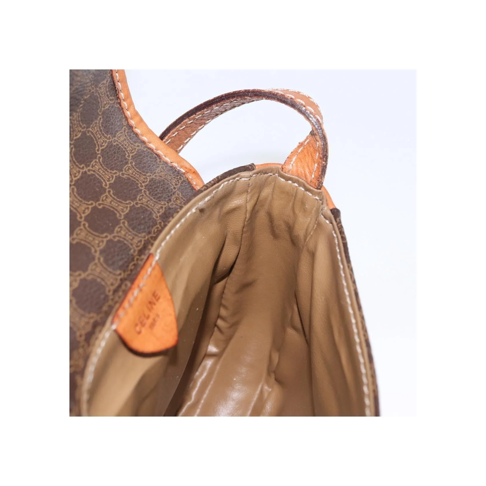 Sac À Bandoulière Celine Vintage Macadam - Brown - Image 21