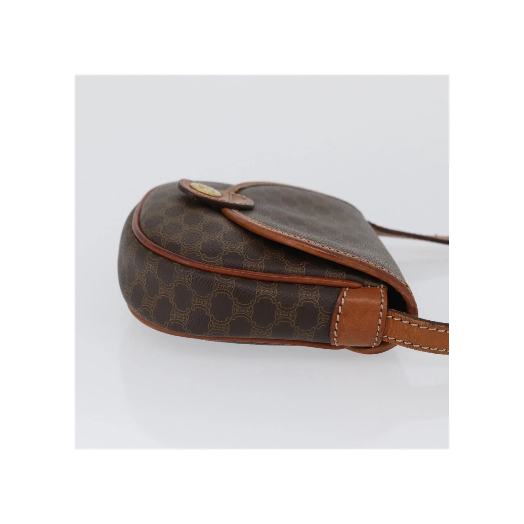 Sac À Bandoulière Celine Vintage Macadam - Brown - Image 3