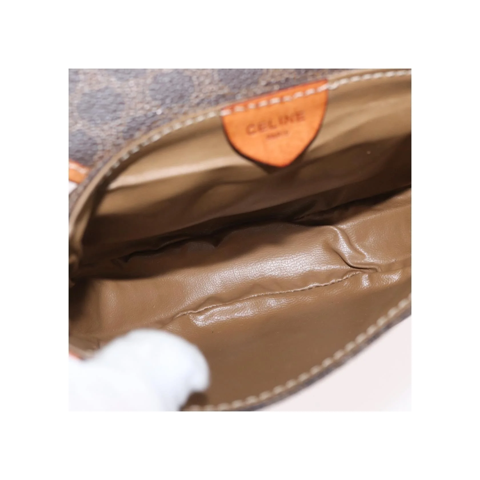 Sac À Bandoulière Celine Vintage Macadam - Brown - Image 5
