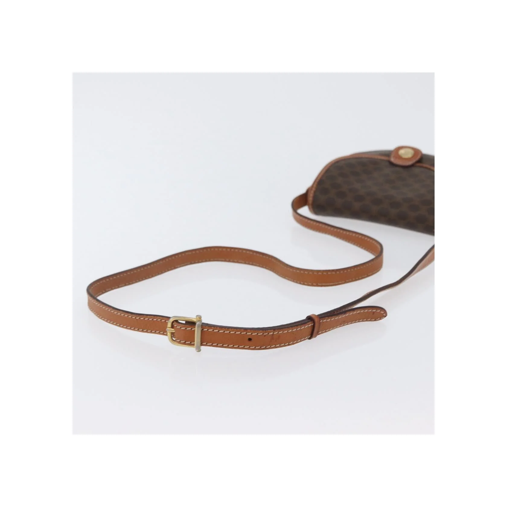 Sac À Bandoulière Celine Vintage Macadam - Brown - Image 8