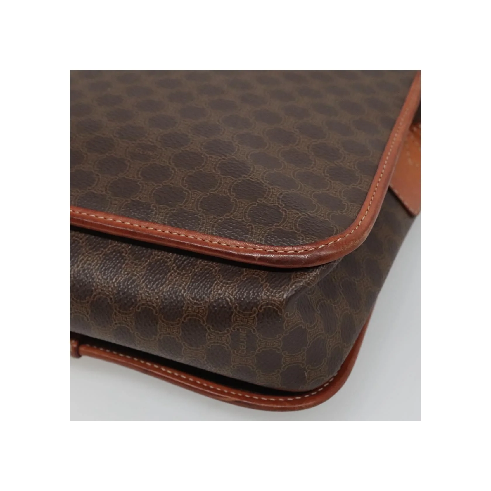 Sac À Bandoulière Celine Vintage Macadam - Brown - Image 10