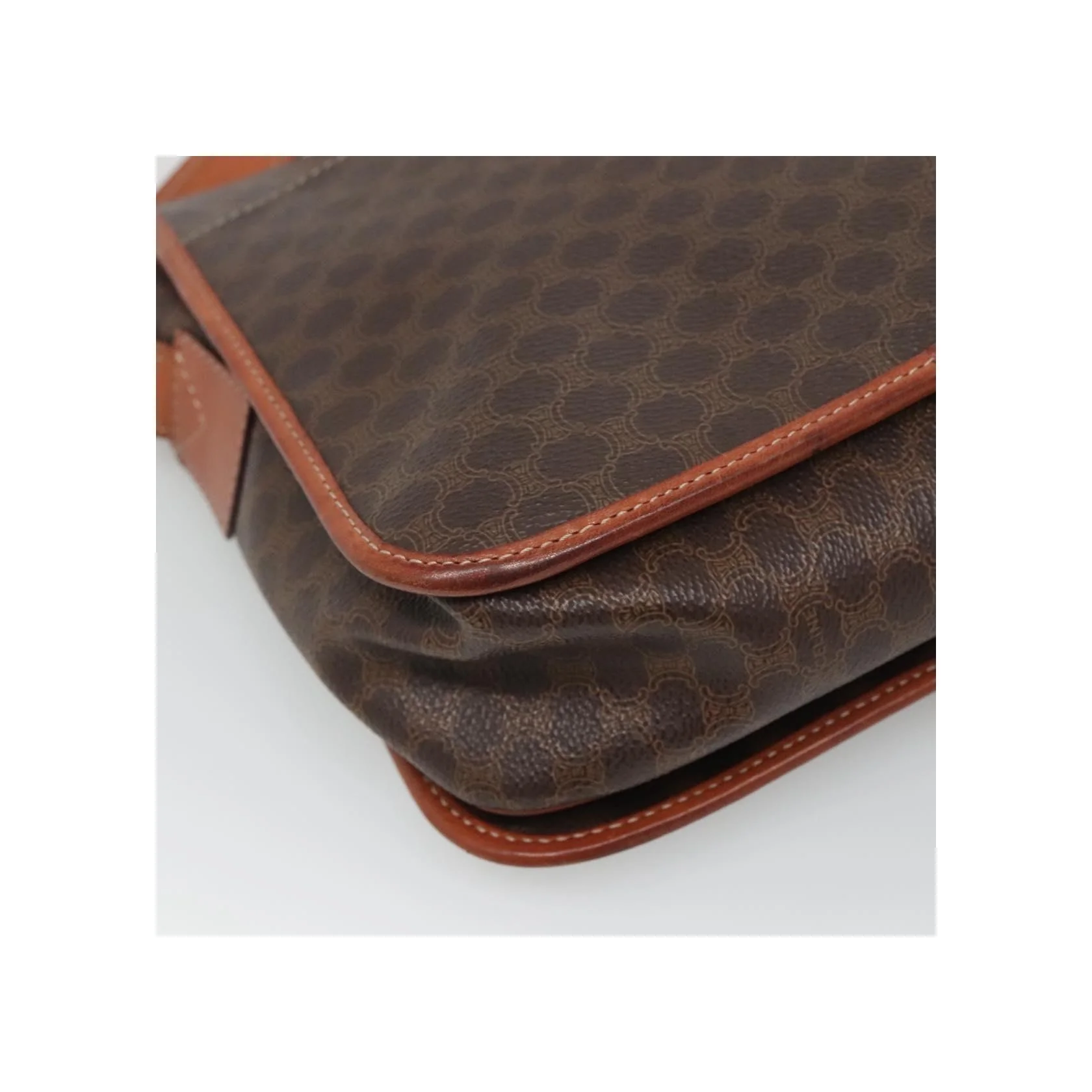 Sac À Bandoulière Celine Vintage Macadam - Brown - Image 11