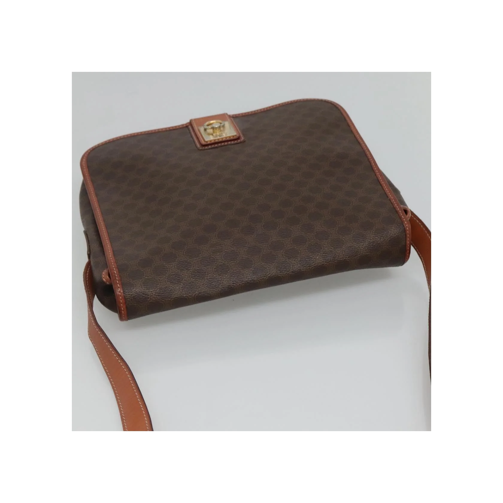 Sac À Bandoulière Celine Vintage Macadam - Brown - Image 15