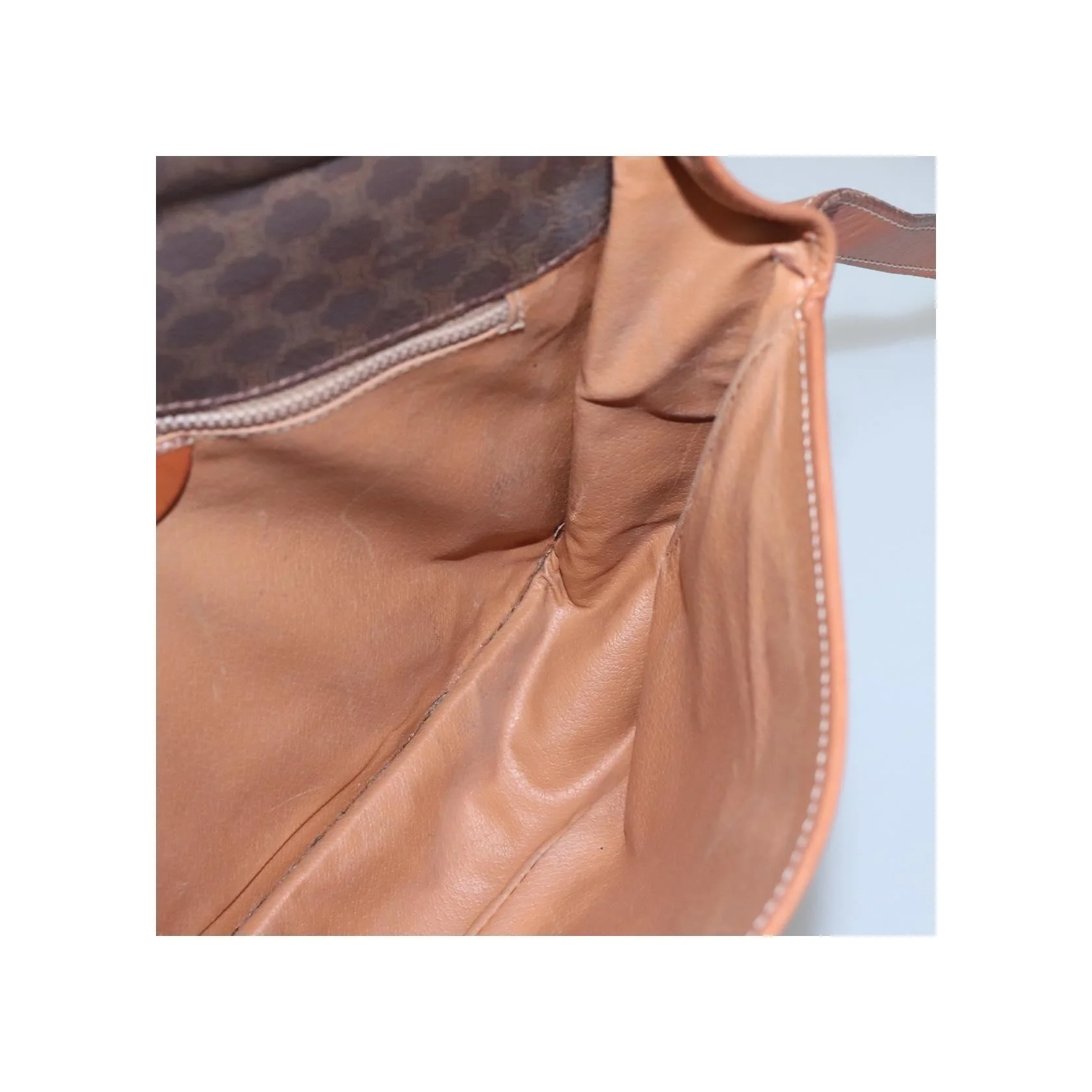 Sac À Bandoulière Celine Vintage Macadam - Brown - Image 19