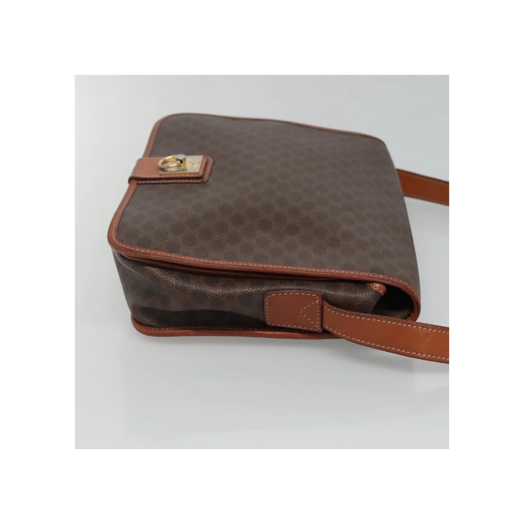 Sac À Bandoulière Celine Vintage Macadam - Brown - Image 3