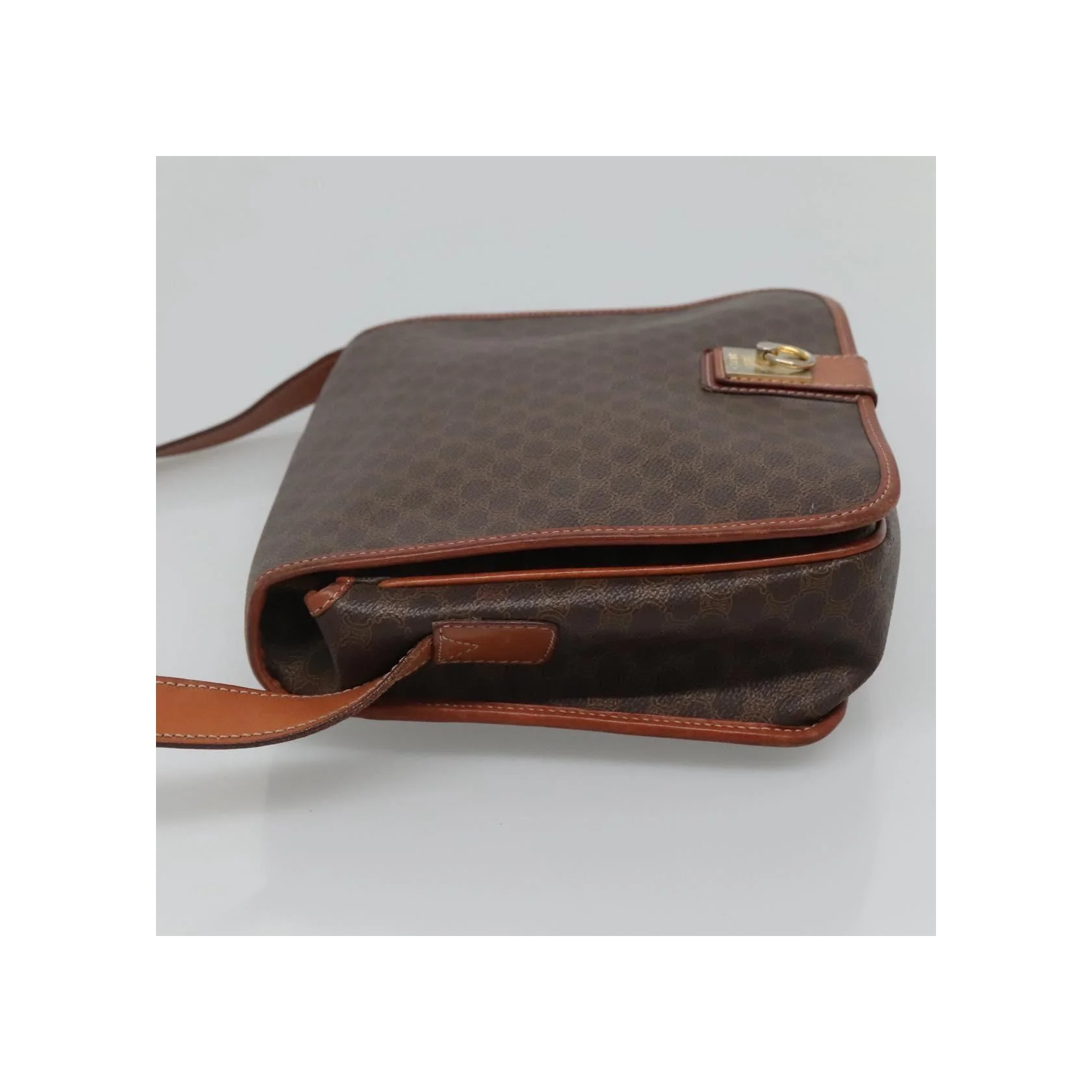 Sac À Bandoulière Celine Vintage Macadam - Brown - Image 4
