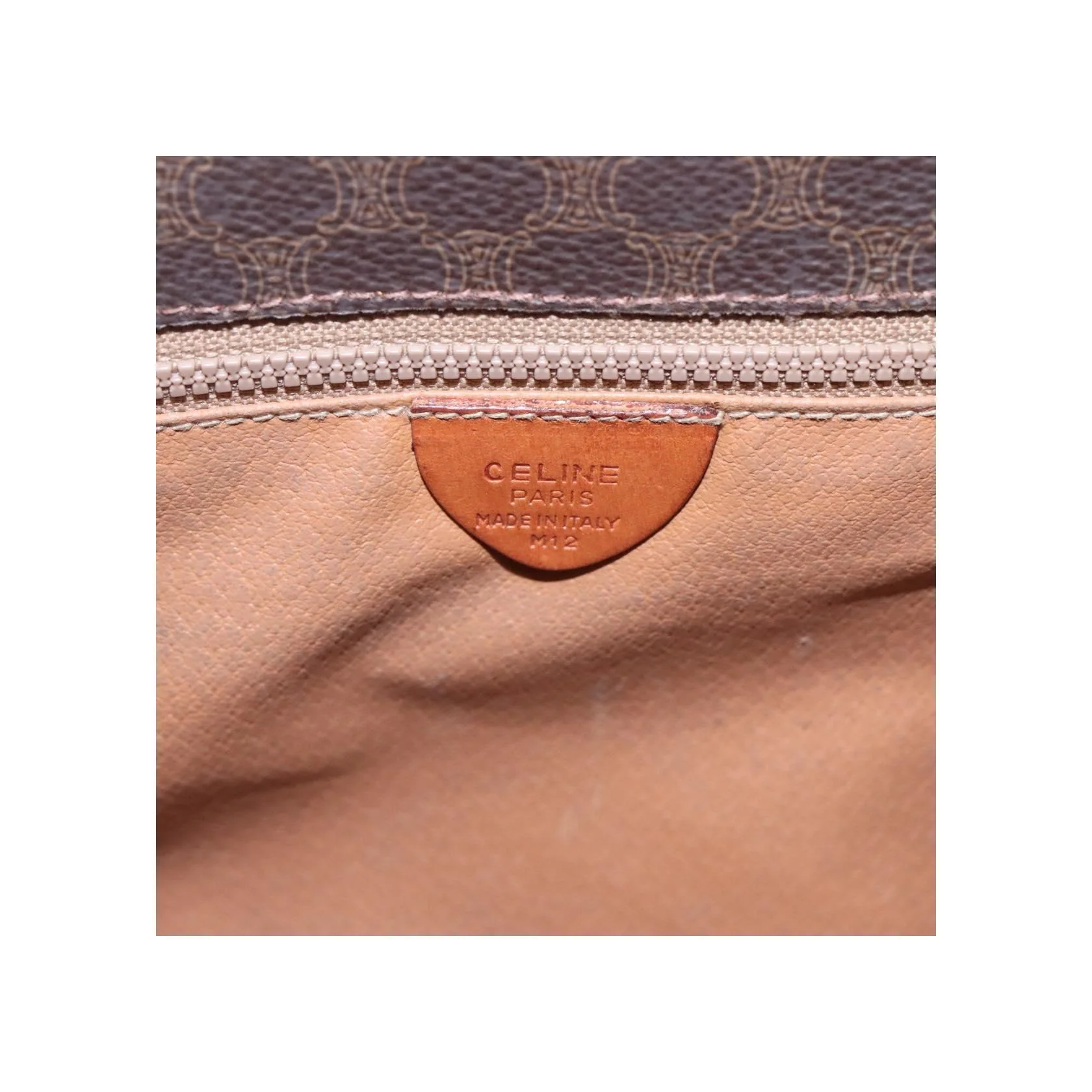 Sac À Bandoulière Celine Vintage Macadam - Brown - Image 6