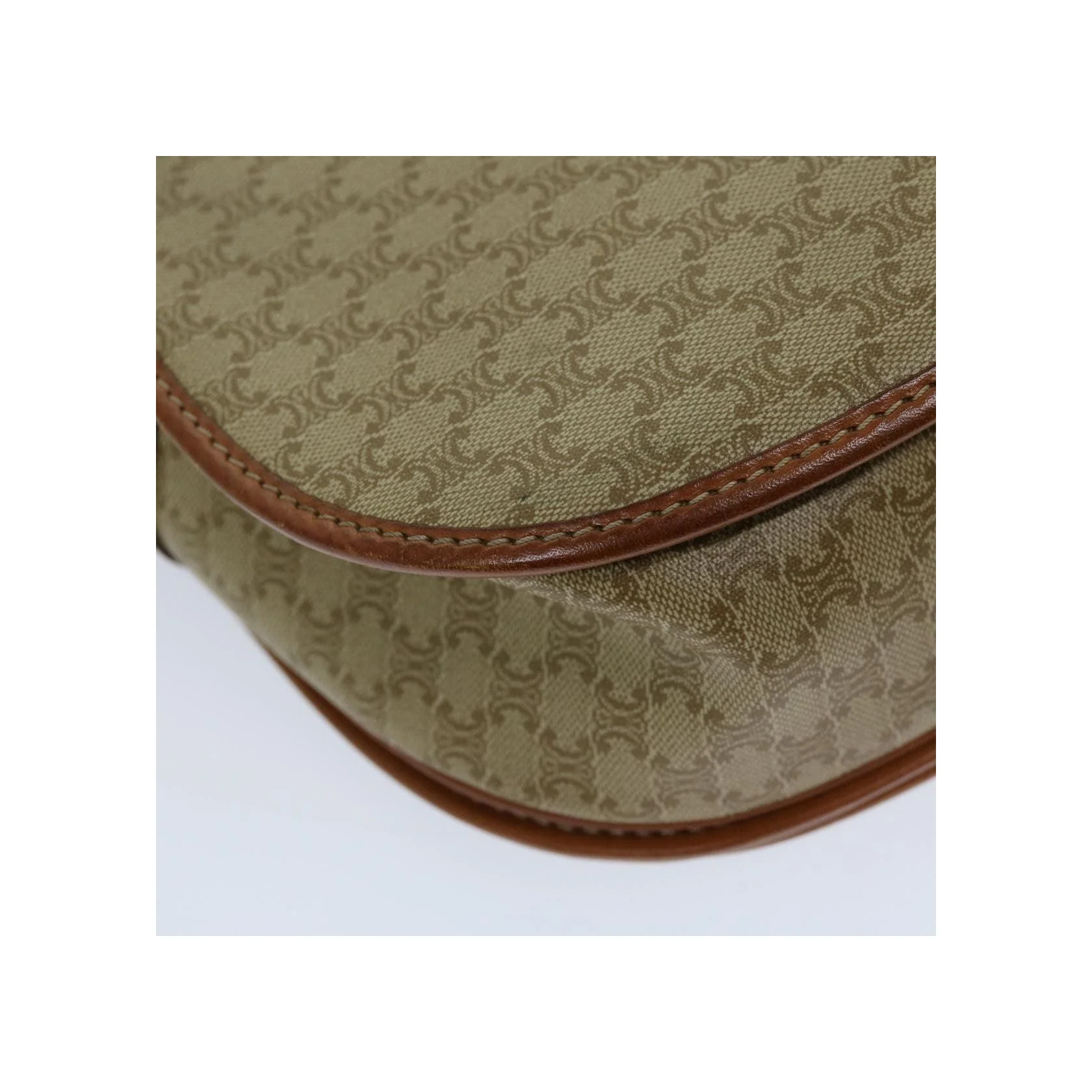 Sac À Bandoulière Celine Vintage Macadam - Beige - Image 12