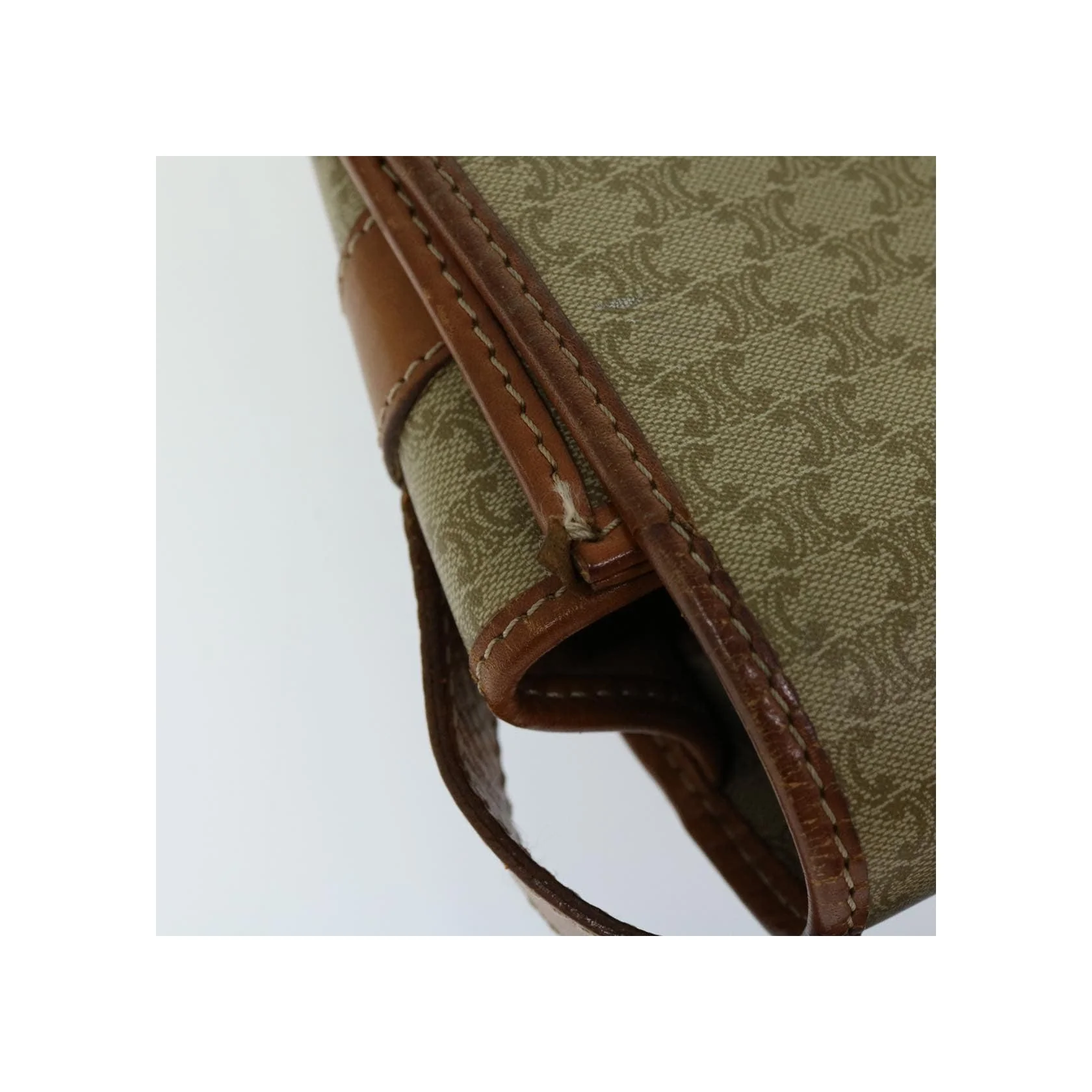Sac À Bandoulière Celine Vintage Macadam - Beige - Image 15