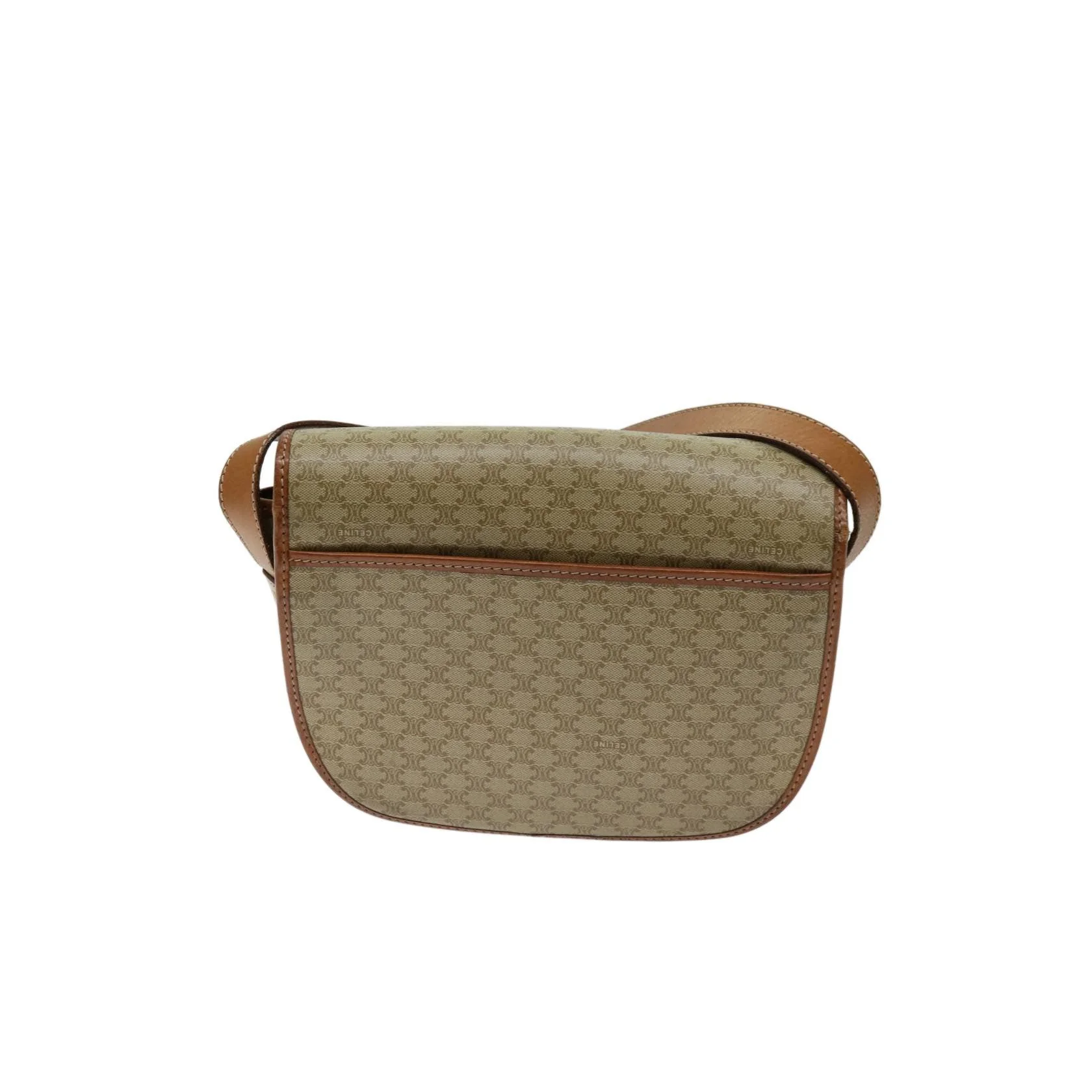 Sac À Bandoulière Celine Vintage Macadam - Beige - Image 2