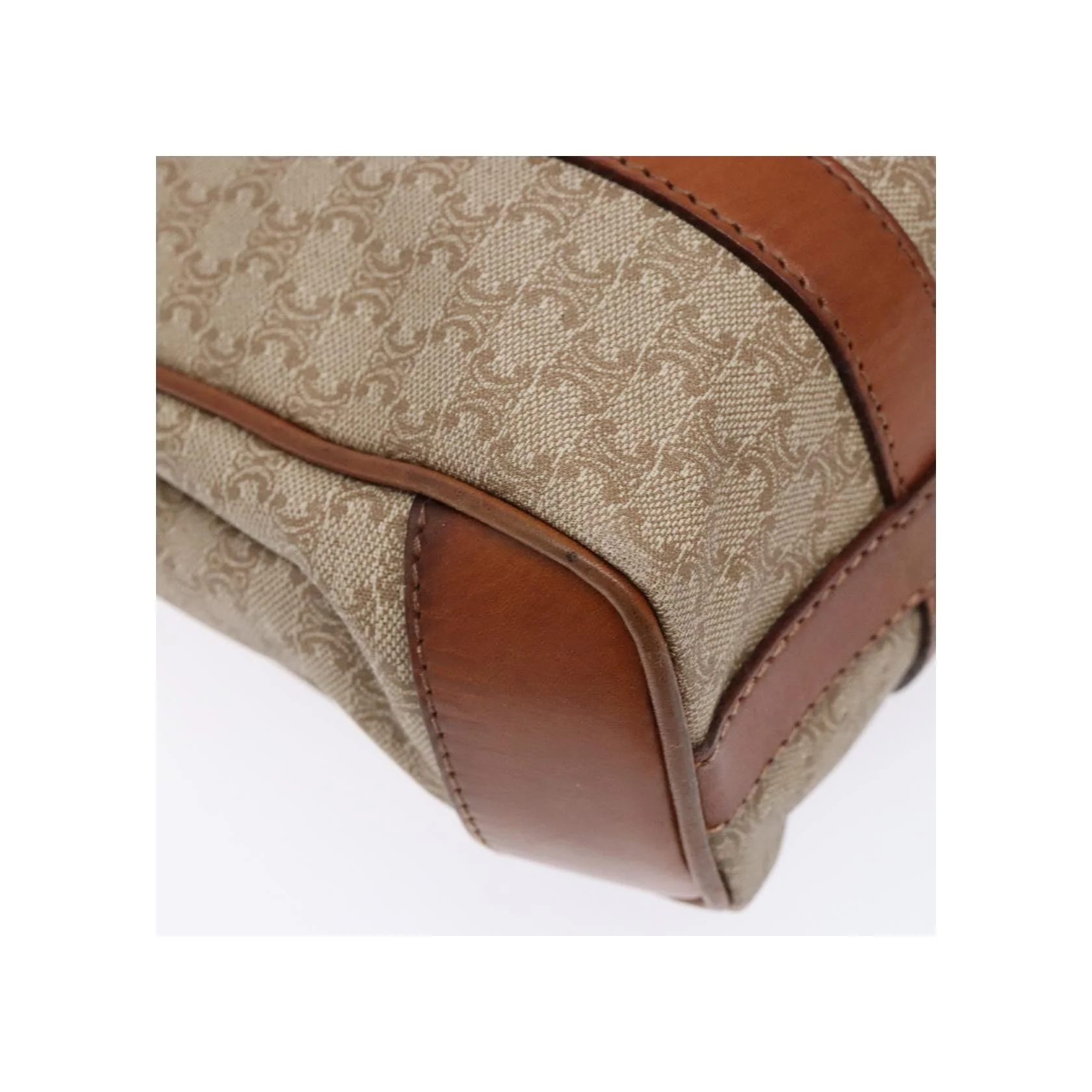 Sac À Bandoulière Celine Vintage Macadam - Beige - Image 12