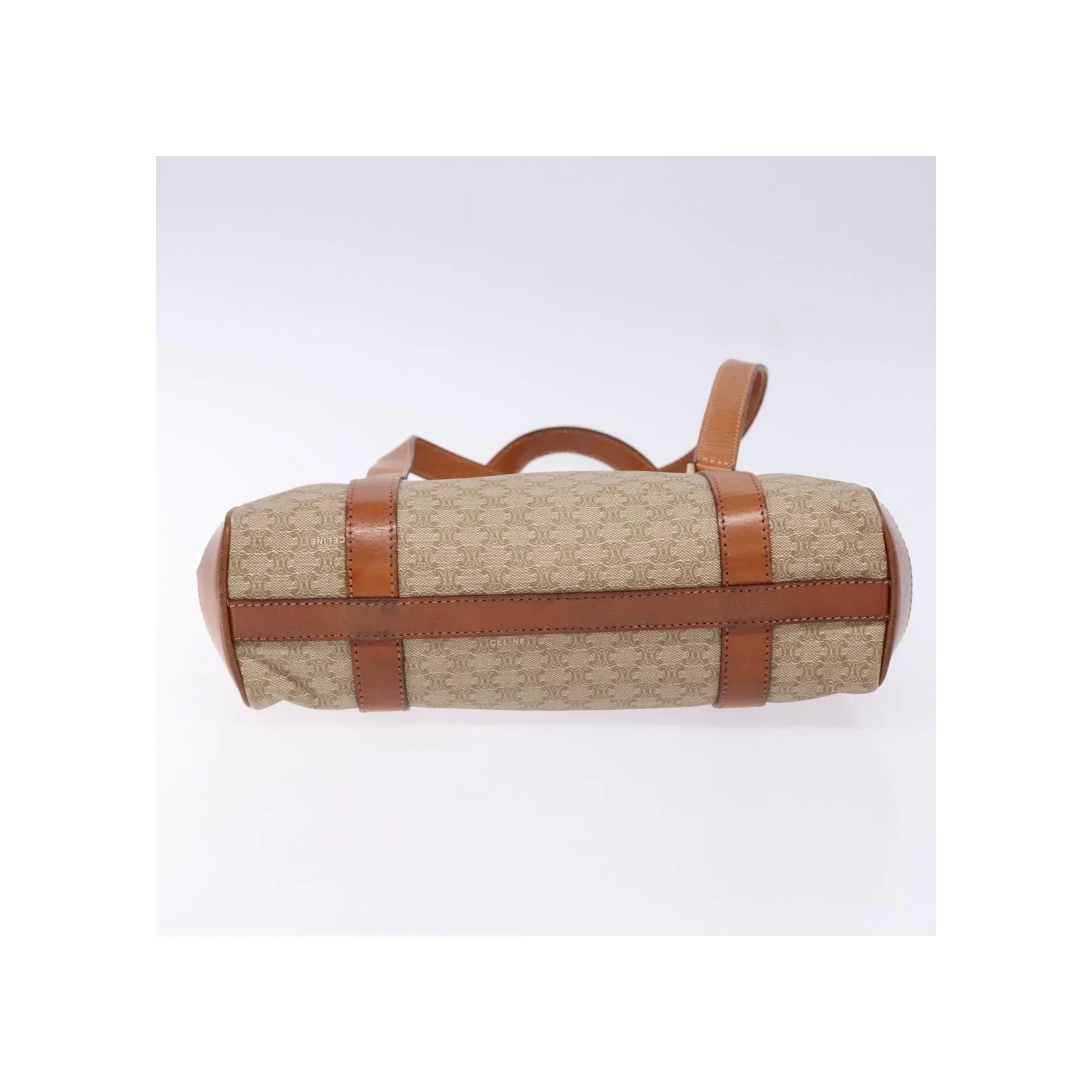 Sac À Bandoulière Celine Vintage Macadam - Beige - Image 16