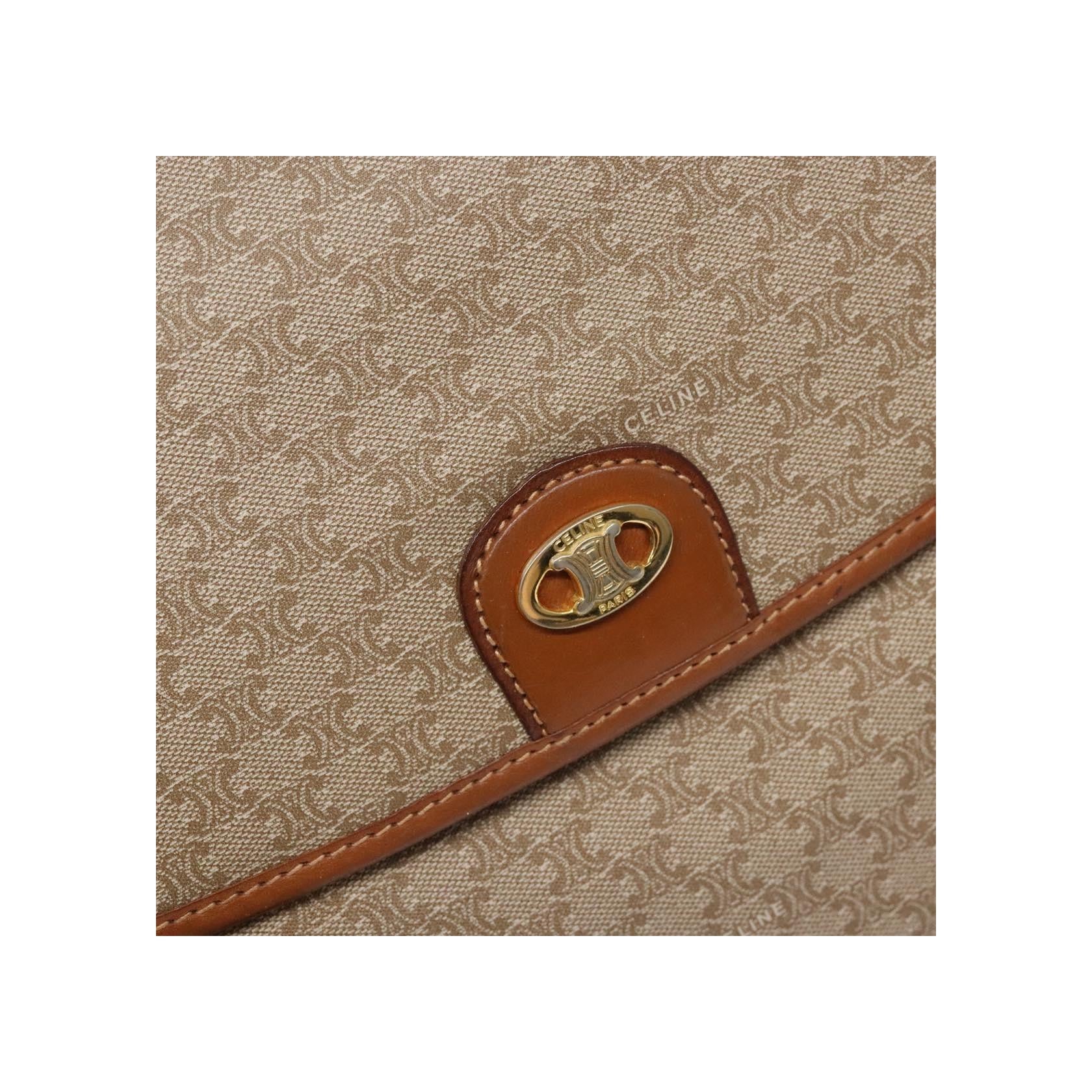 Sac À Bandoulière Celine Vintage Macadam - Beige - Image 18