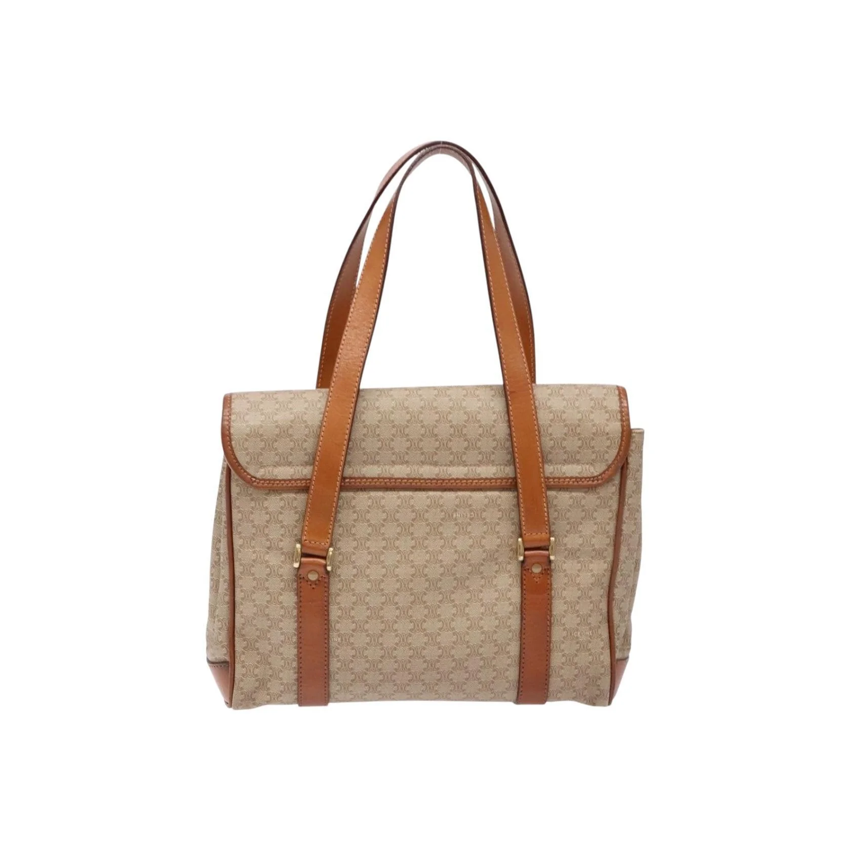 Sac À Bandoulière Celine Vintage Macadam - Beige - Image 2