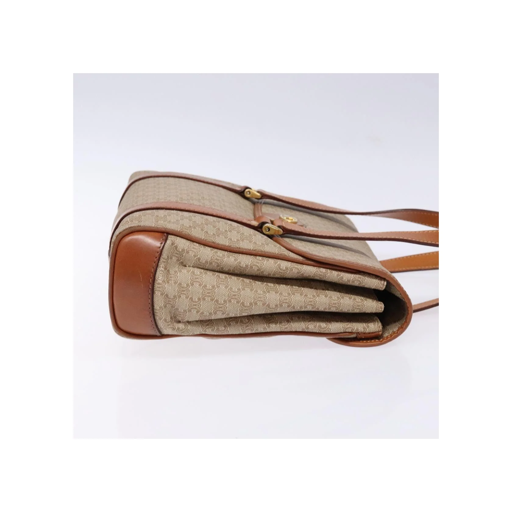 Sac À Bandoulière Celine Vintage Macadam - Beige - Image 3