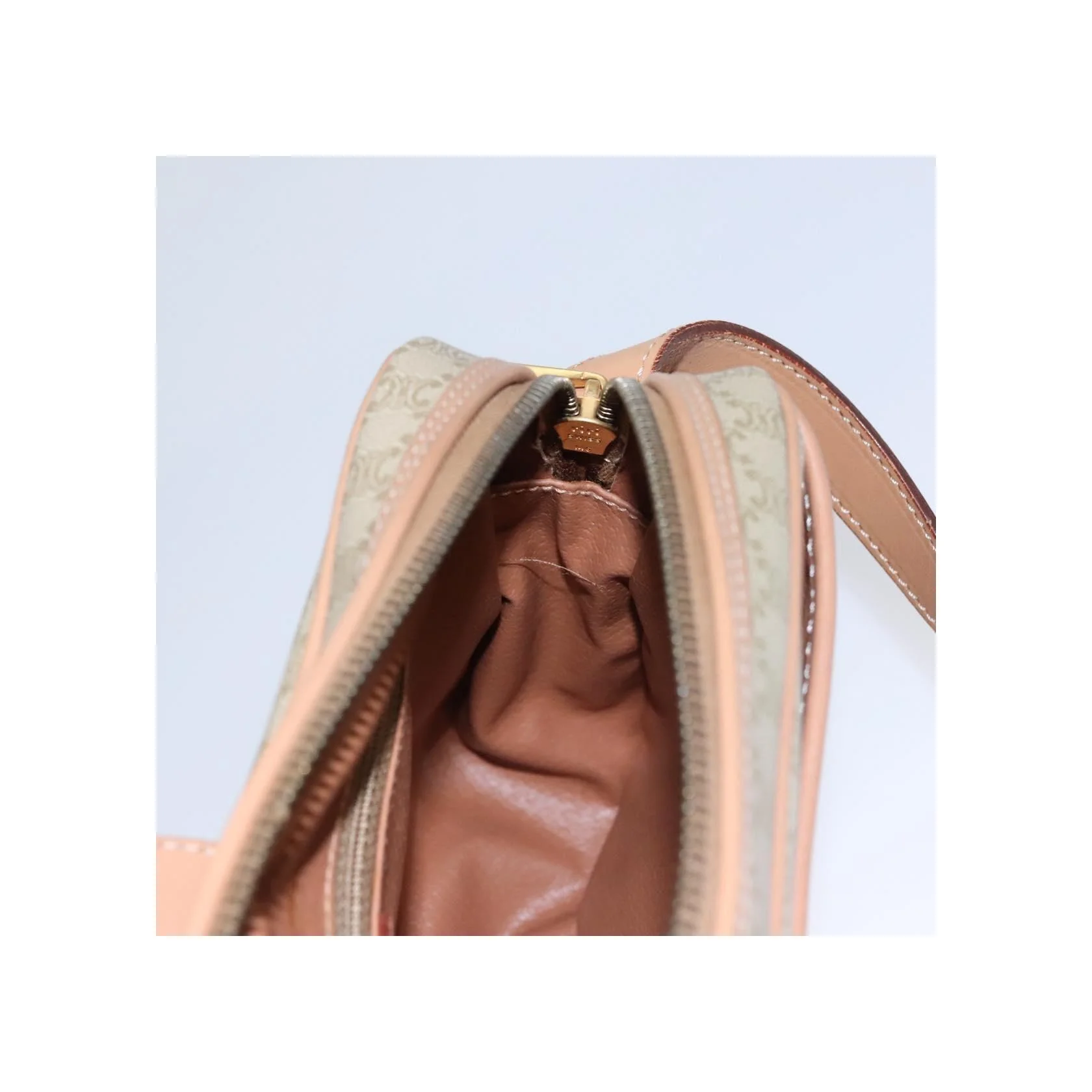 Sac À Bandoulière Celine Vintage Macadam - Beige - Image 21