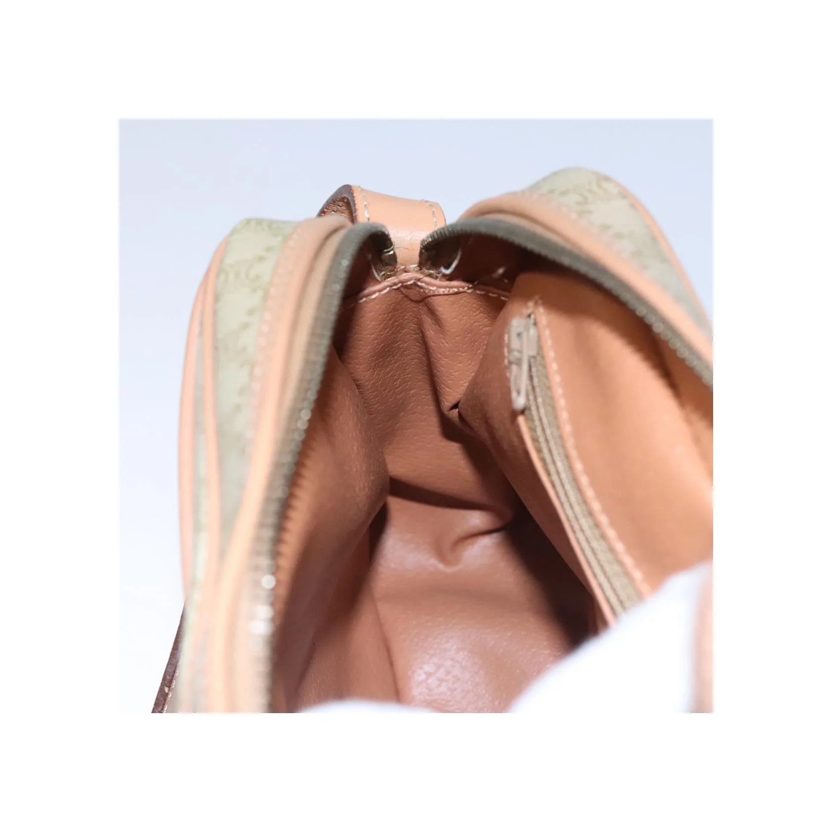 Sac À Bandoulière Celine Vintage Macadam - Beige - Image 22