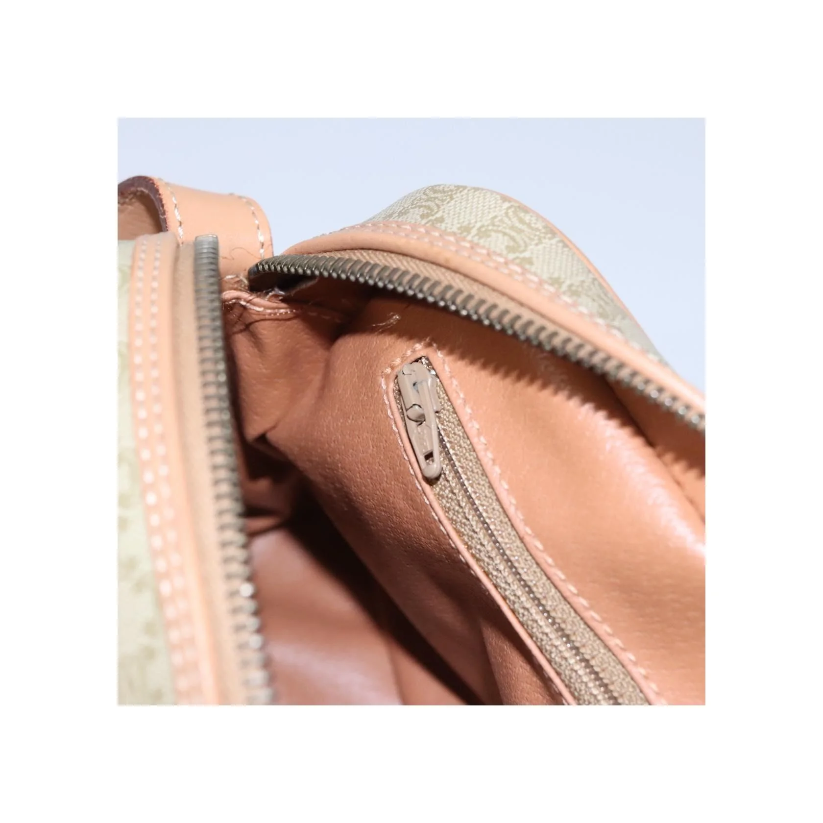 Sac À Bandoulière Celine Vintage Macadam - Beige - Image 23