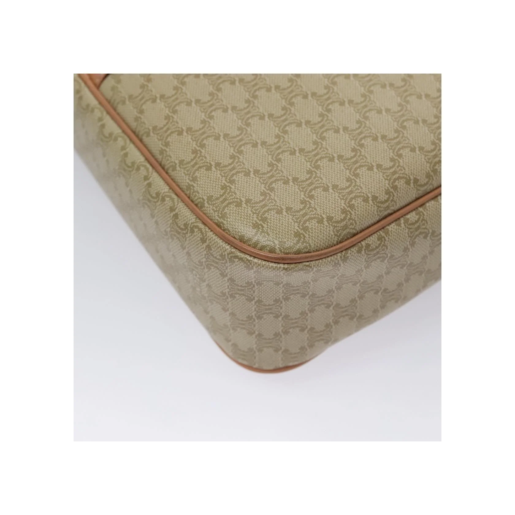 Sac À Bandoulière Celine Vintage Macadam - Beige - Image 9