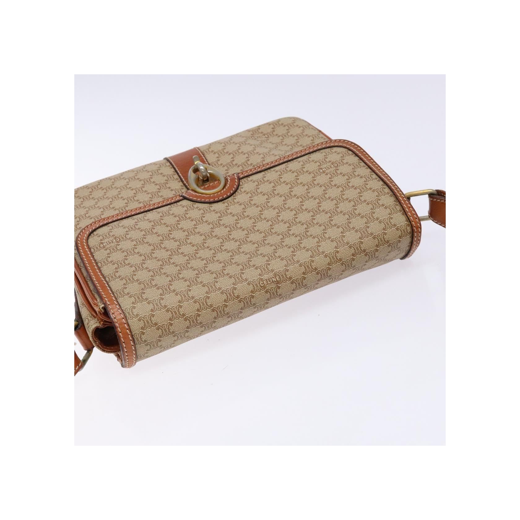 Sac À Bandoulière Celine Vintage Macadam - Beige - Image 16