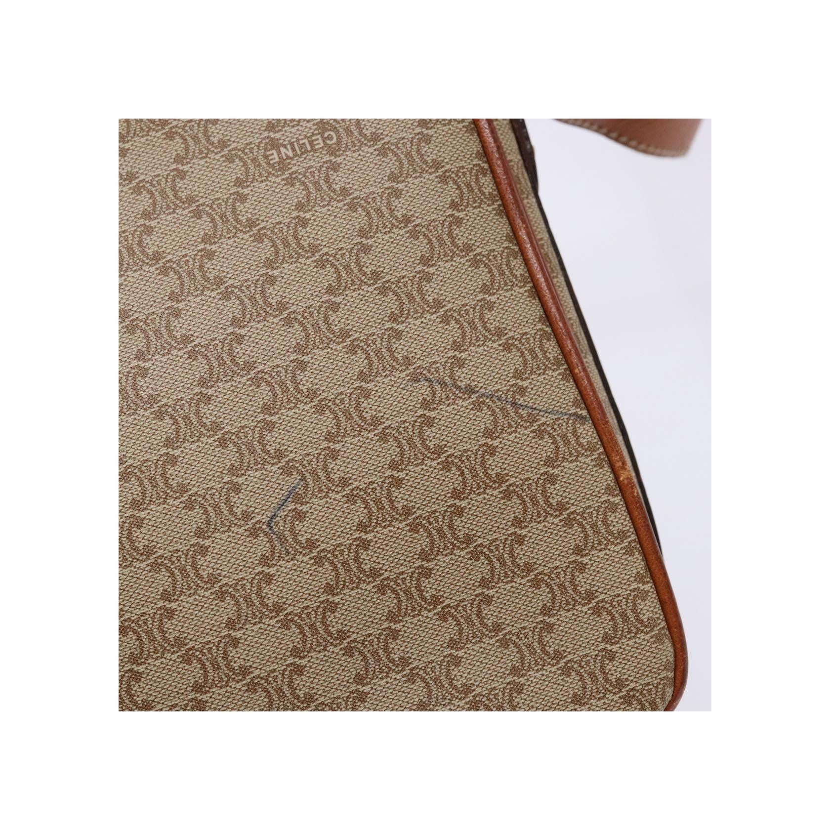 Sac À Bandoulière Celine Vintage Macadam - Beige - Image 17
