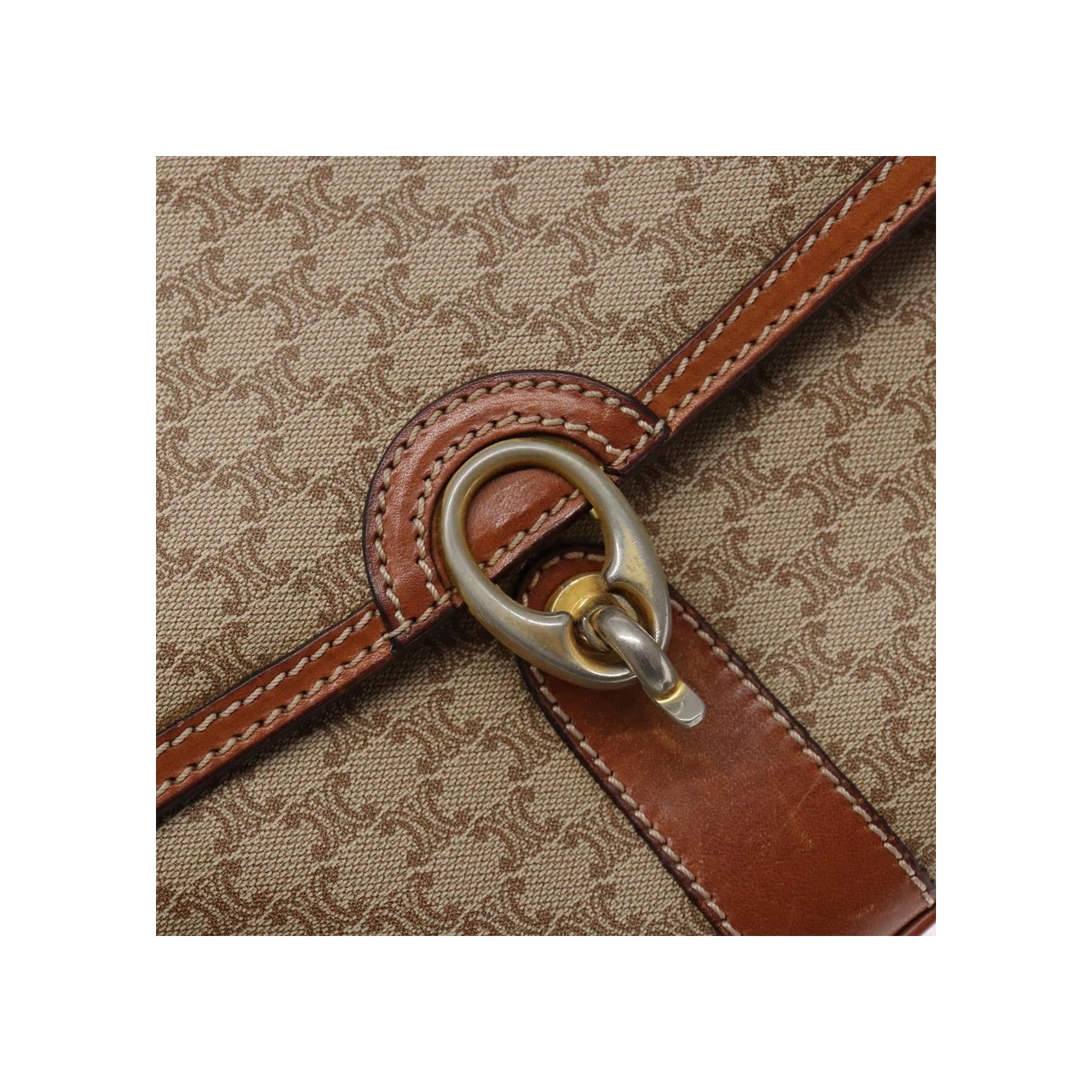 Sac À Bandoulière Celine Vintage Macadam - Beige - Image 20