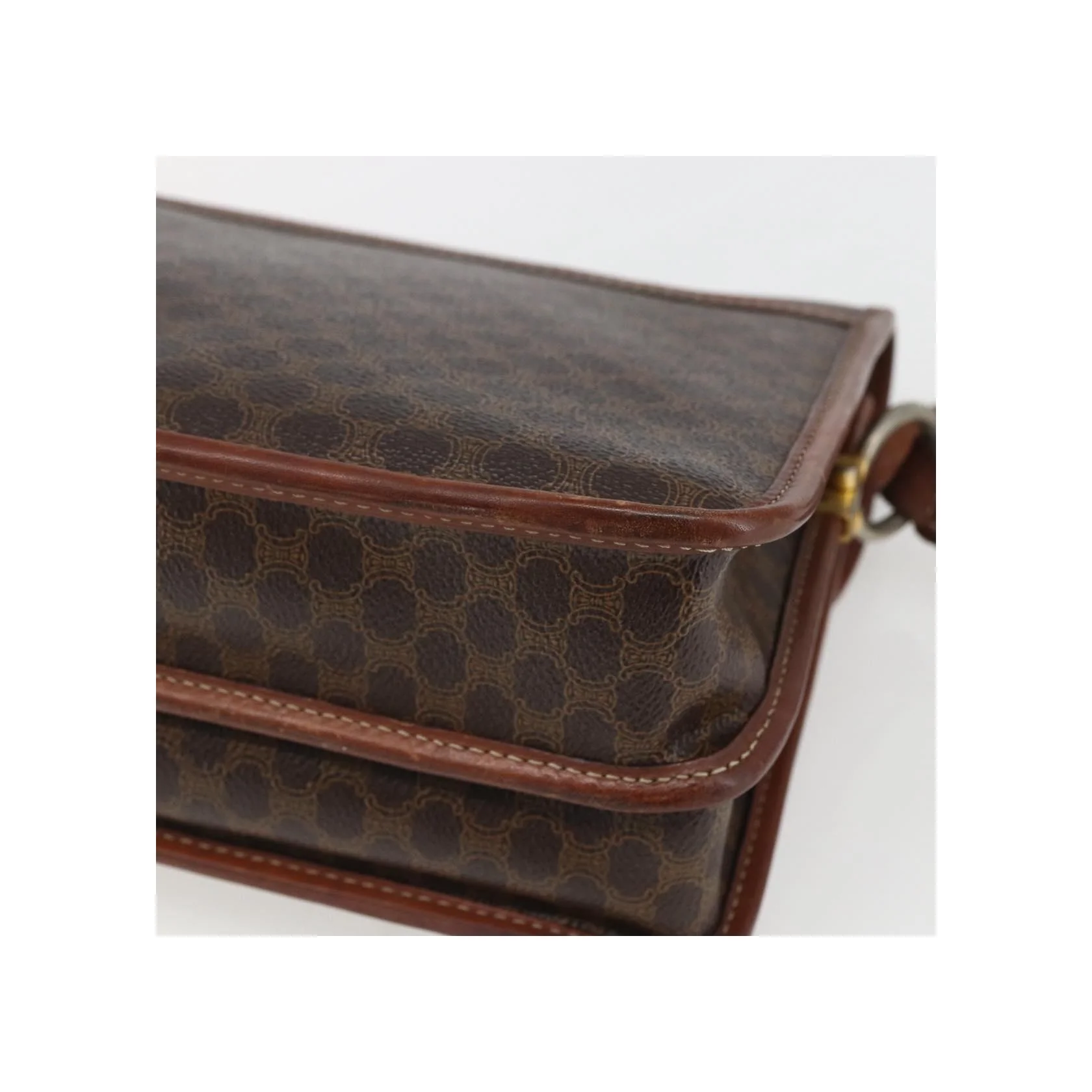 Sac À Bandoulière Celine Vintage Macadam - Brown - Image 11
