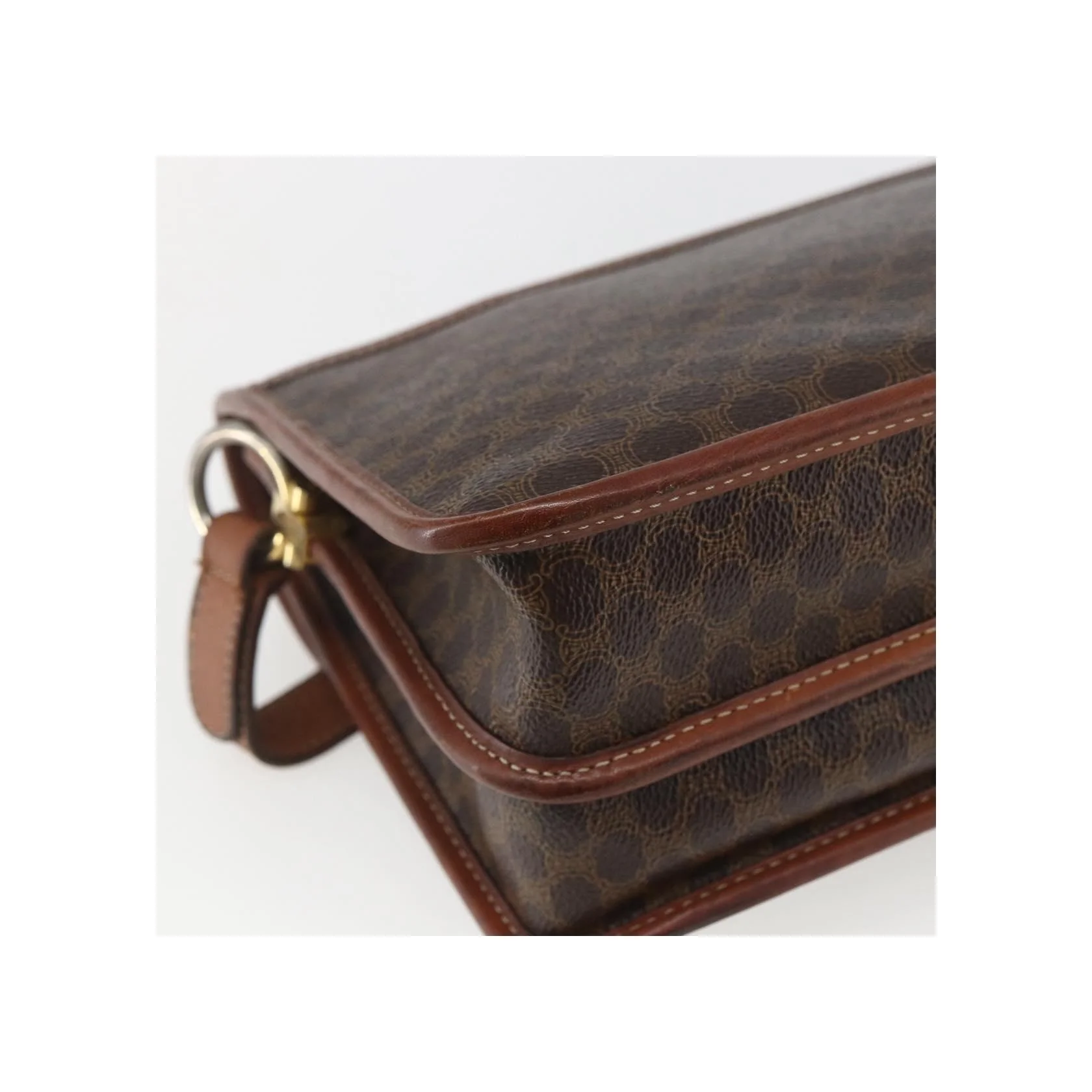 Sac À Bandoulière Celine Vintage Macadam - Brown - Image 12