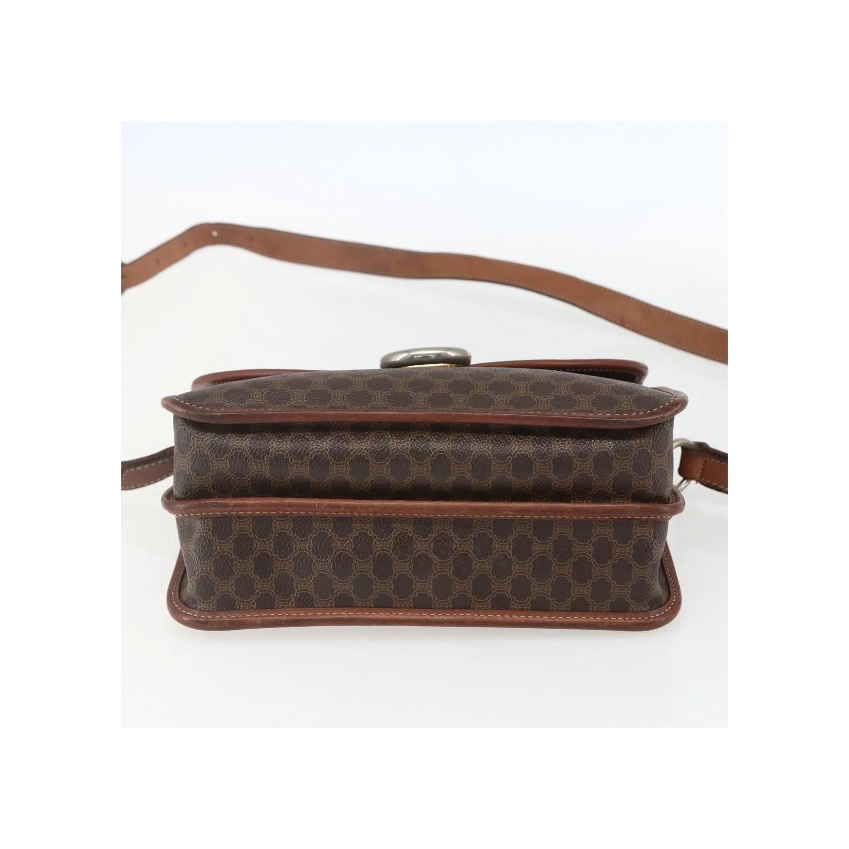 Sac À Bandoulière Celine Vintage Macadam - Brown - Image 15