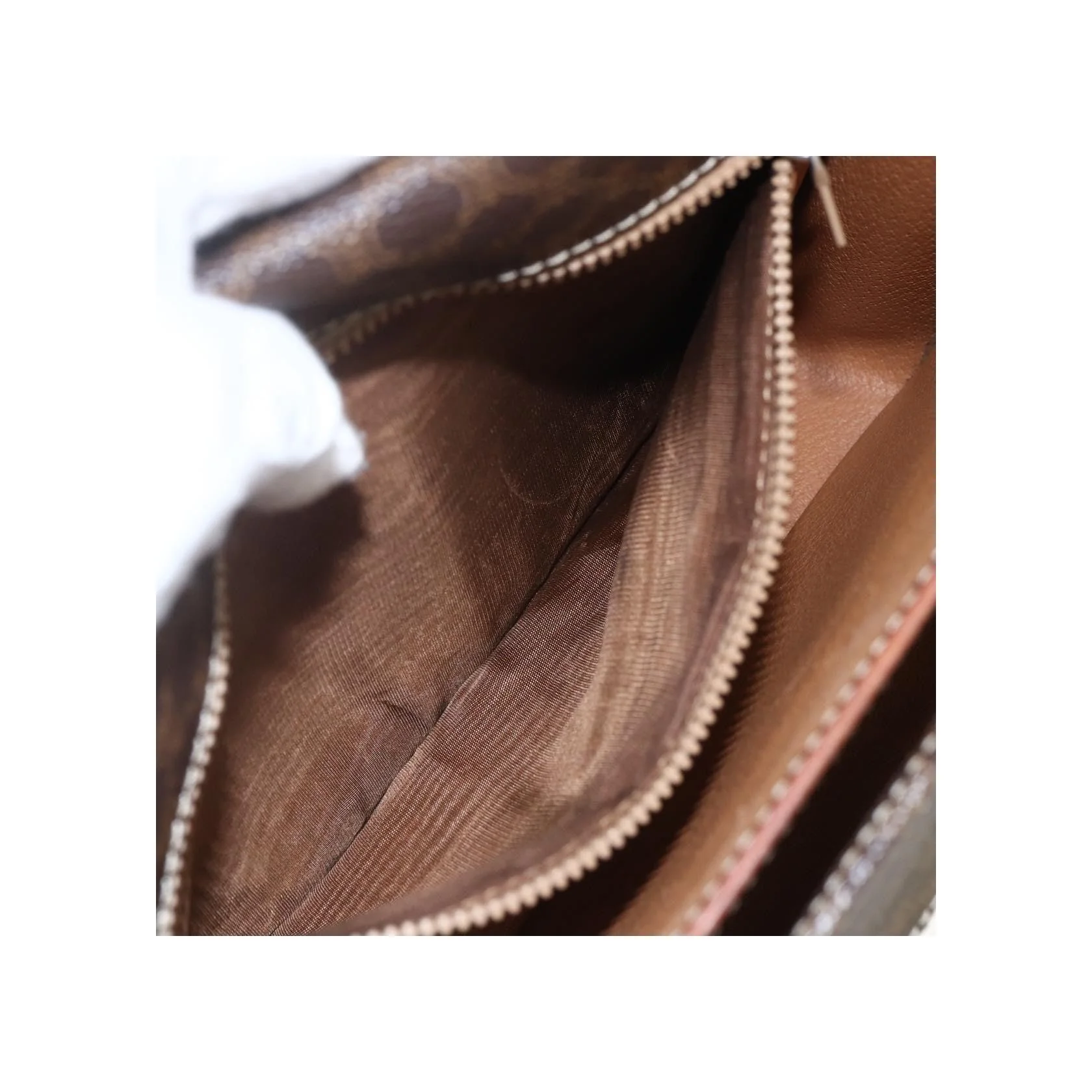 Sac À Bandoulière Celine Vintage Macadam - Brown - Image 18