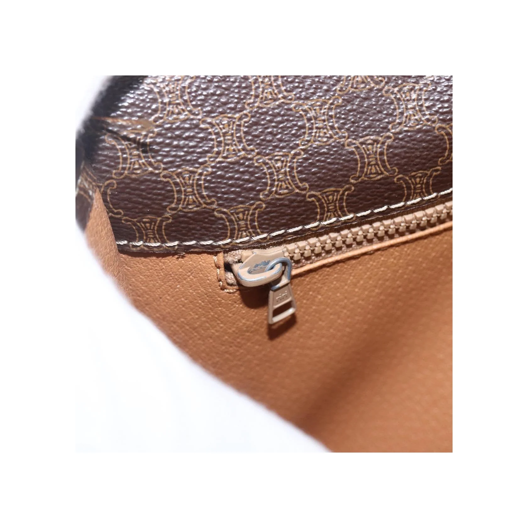 Sac À Bandoulière Celine Vintage Macadam - Brown - Image 20
