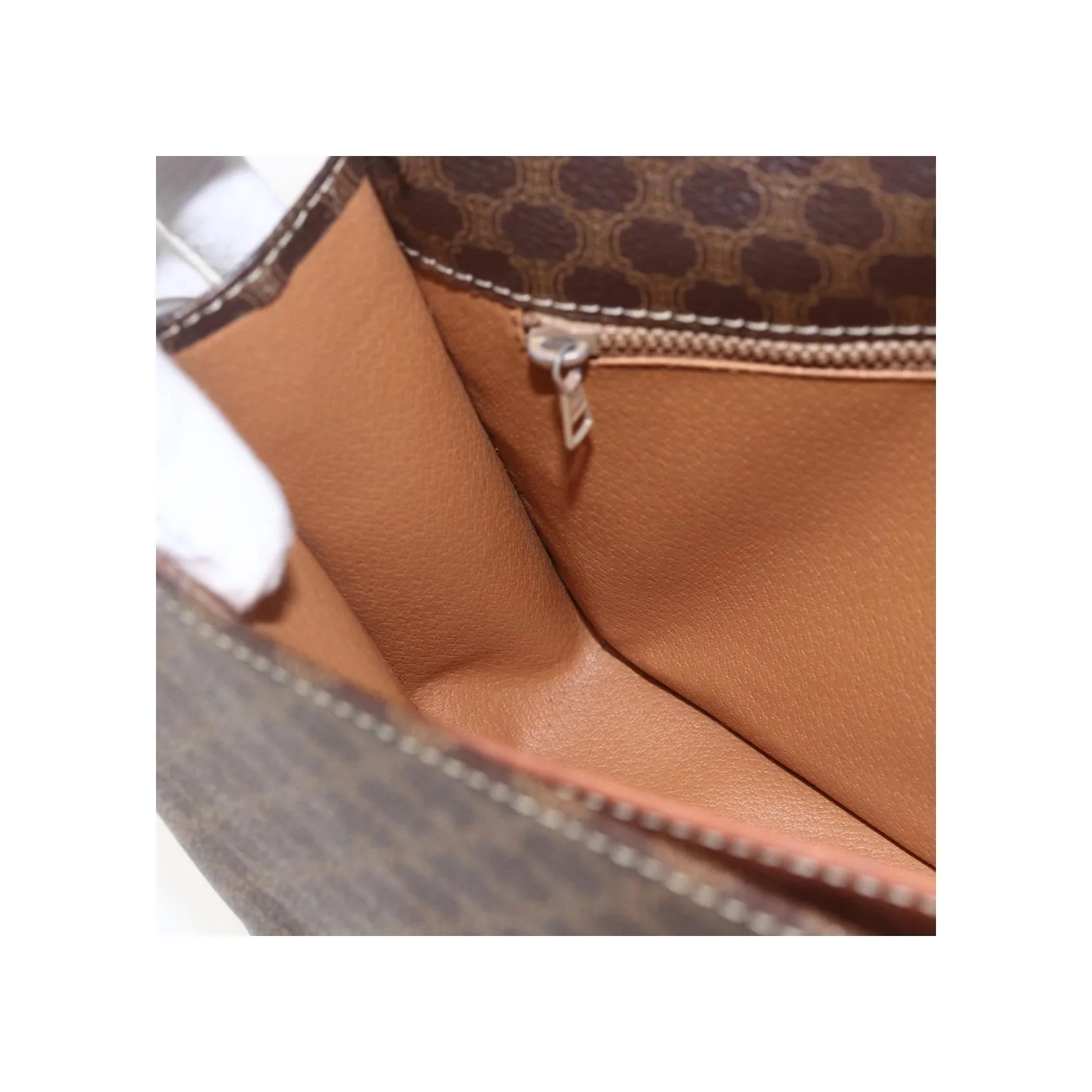 Sac À Bandoulière Celine Vintage Macadam - Brown - Image 22