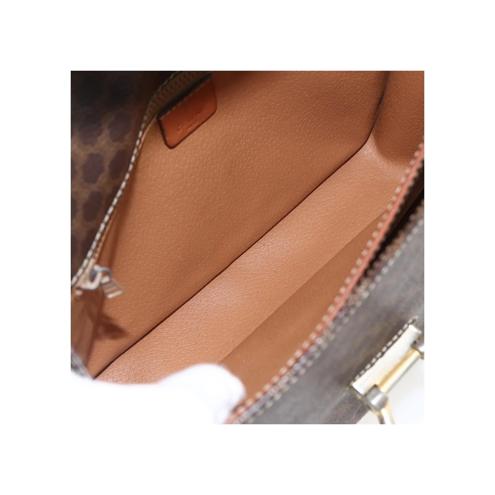 Sac À Bandoulière Celine Vintage Macadam - Brown - Image 5
