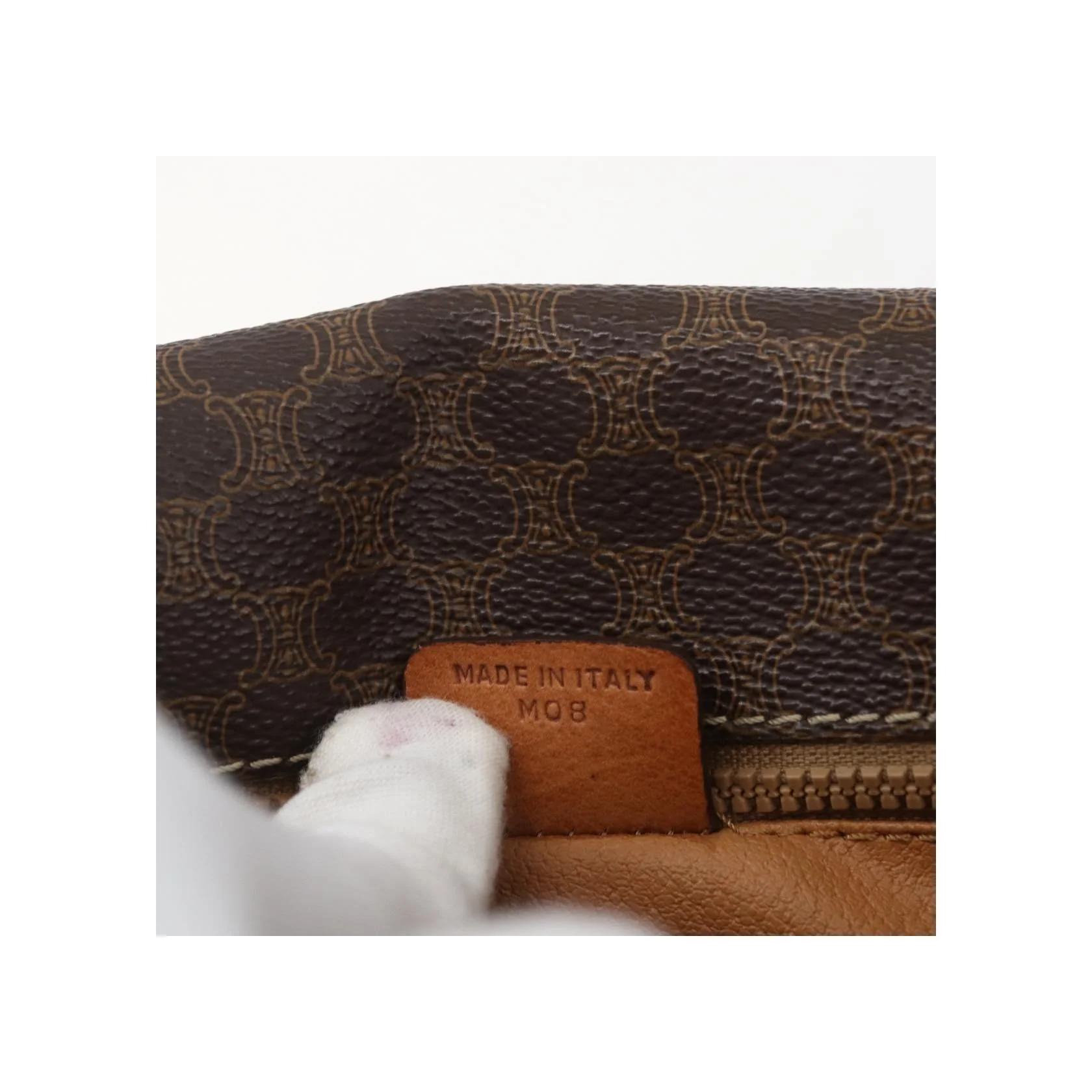 Sac À Bandoulière Celine Vintage Macadam - Brown - Image 7