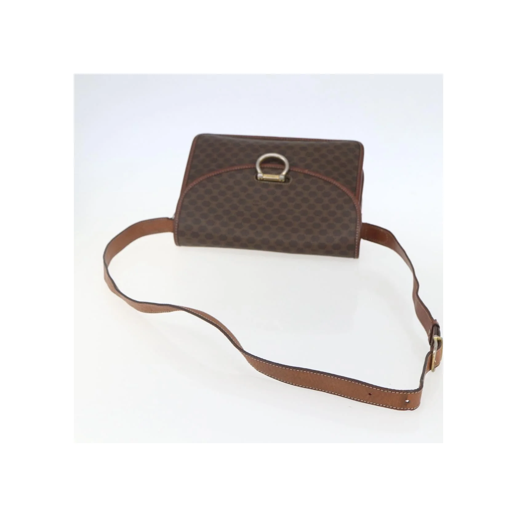 Sac À Bandoulière Celine Vintage Macadam - Brown - Image 8