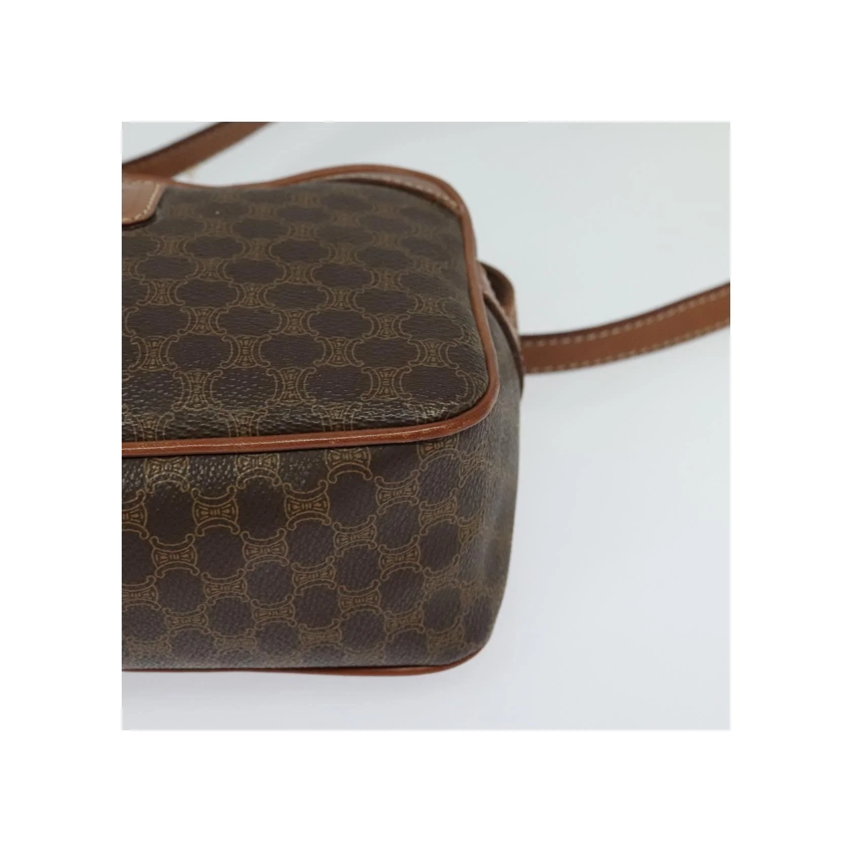 Sac À Bandoulière Celine Vintage Macadam - Brown - Image 12