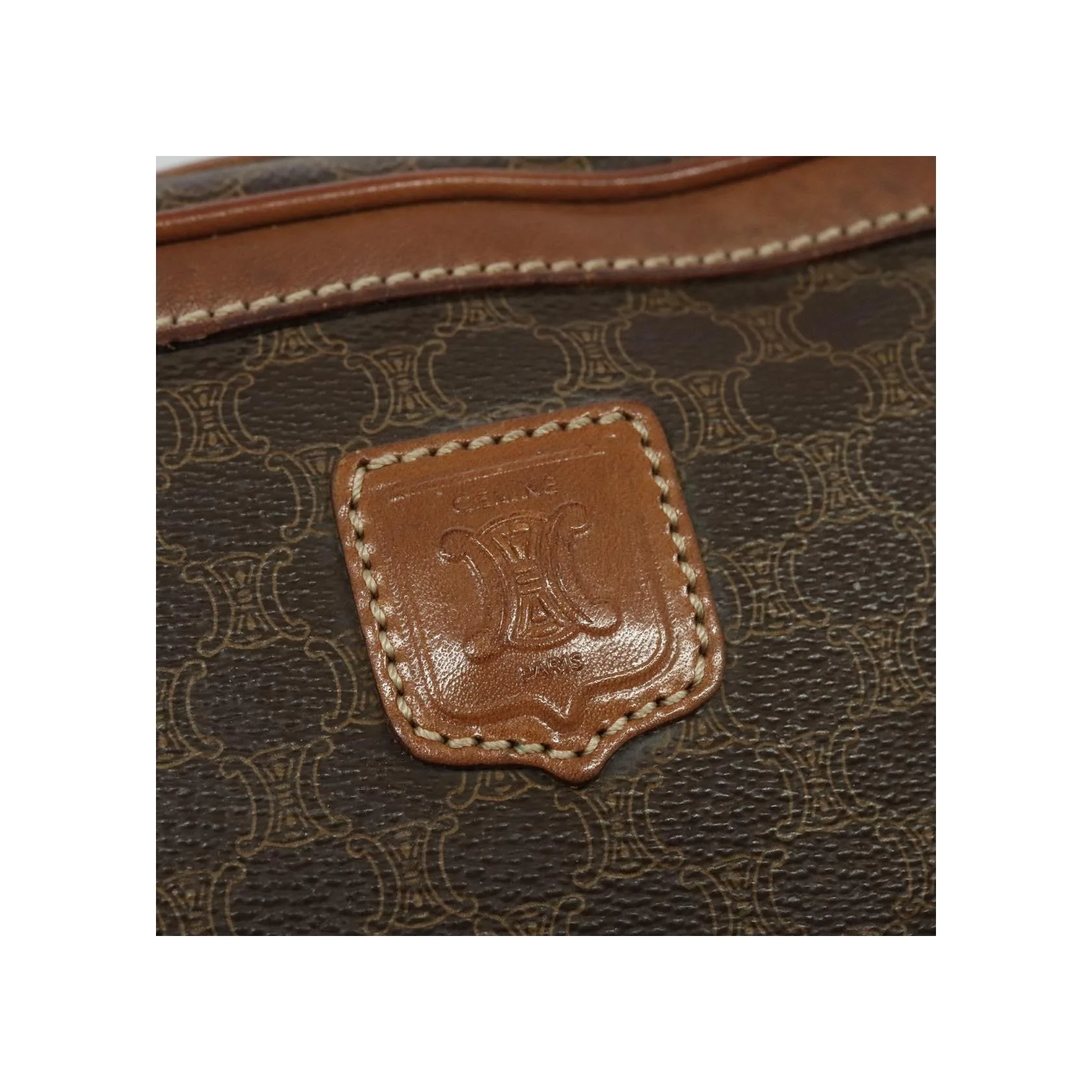 Sac À Bandoulière Celine Vintage Macadam - Brown - Image 19