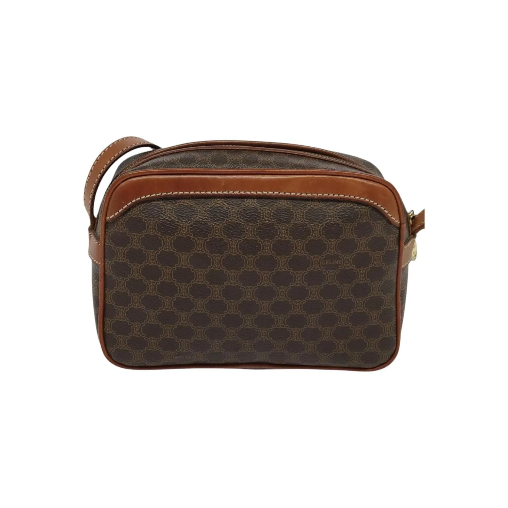 Sac À Bandoulière Celine Vintage Macadam - Brown - Image 2