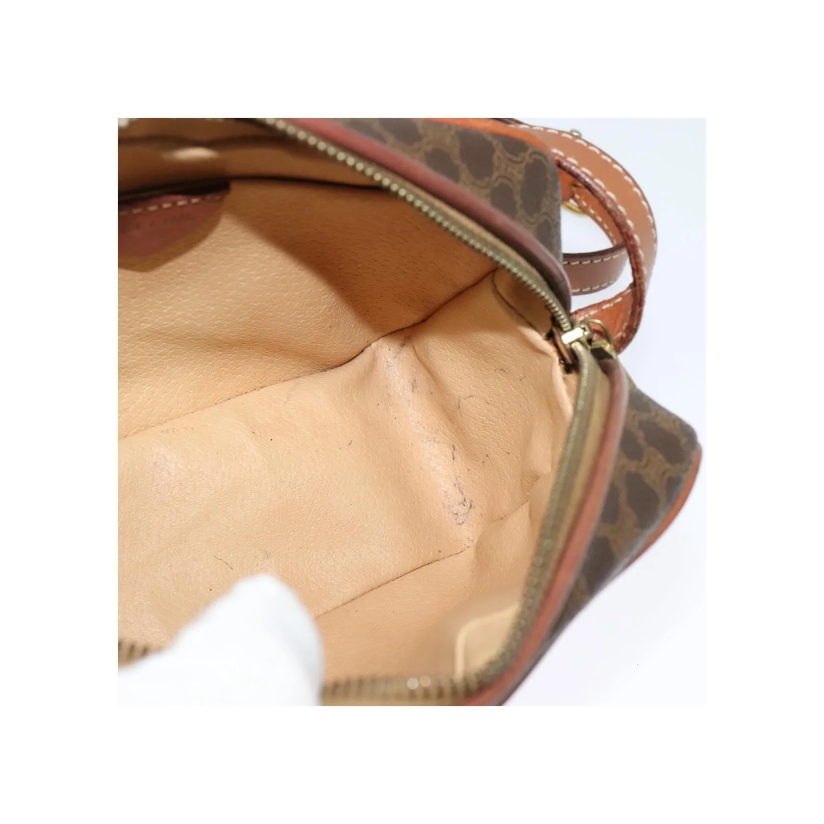 Sac À Bandoulière Celine Vintage Macadam - Brown - Image 20
