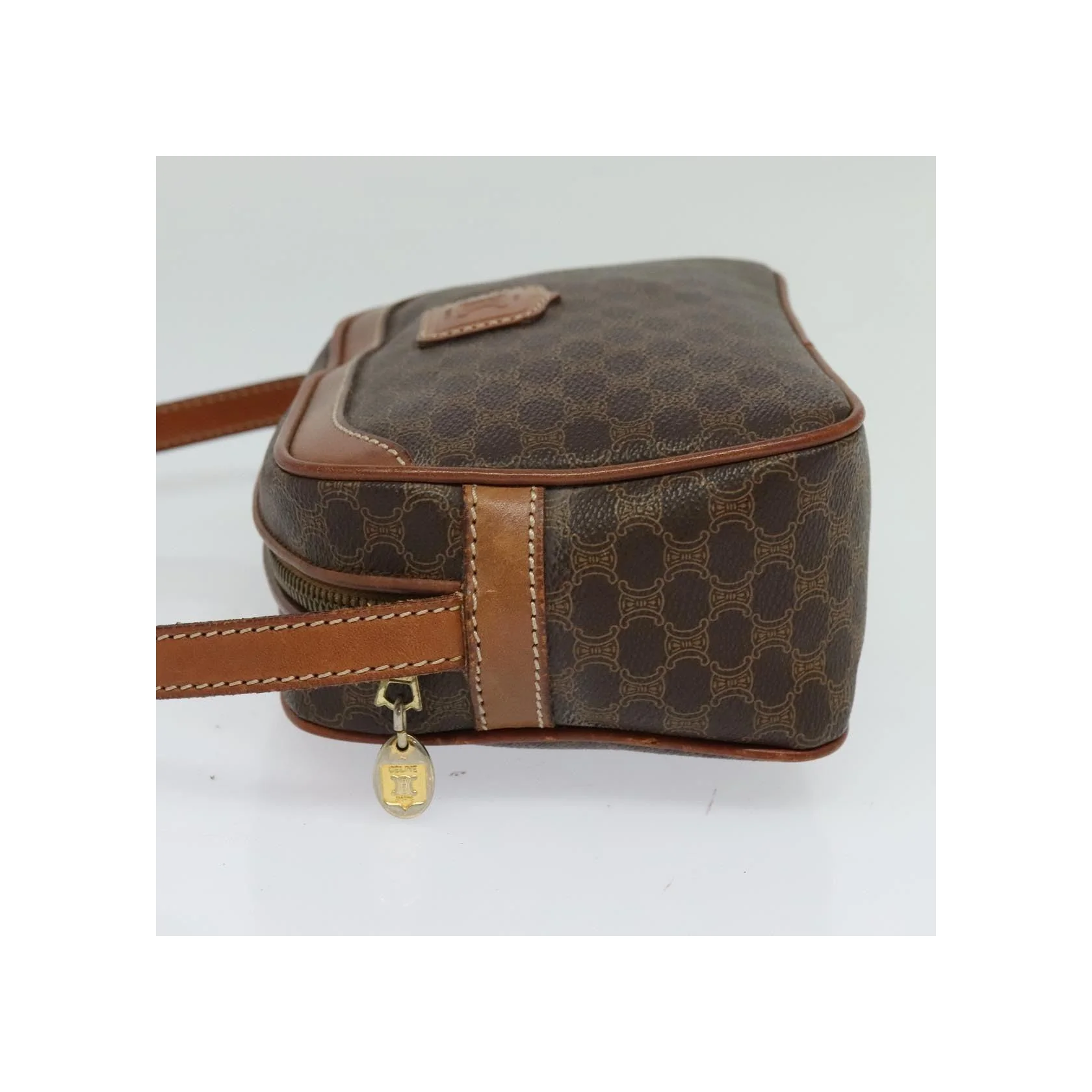 Sac À Bandoulière Celine Vintage Macadam - Brown - Image 3