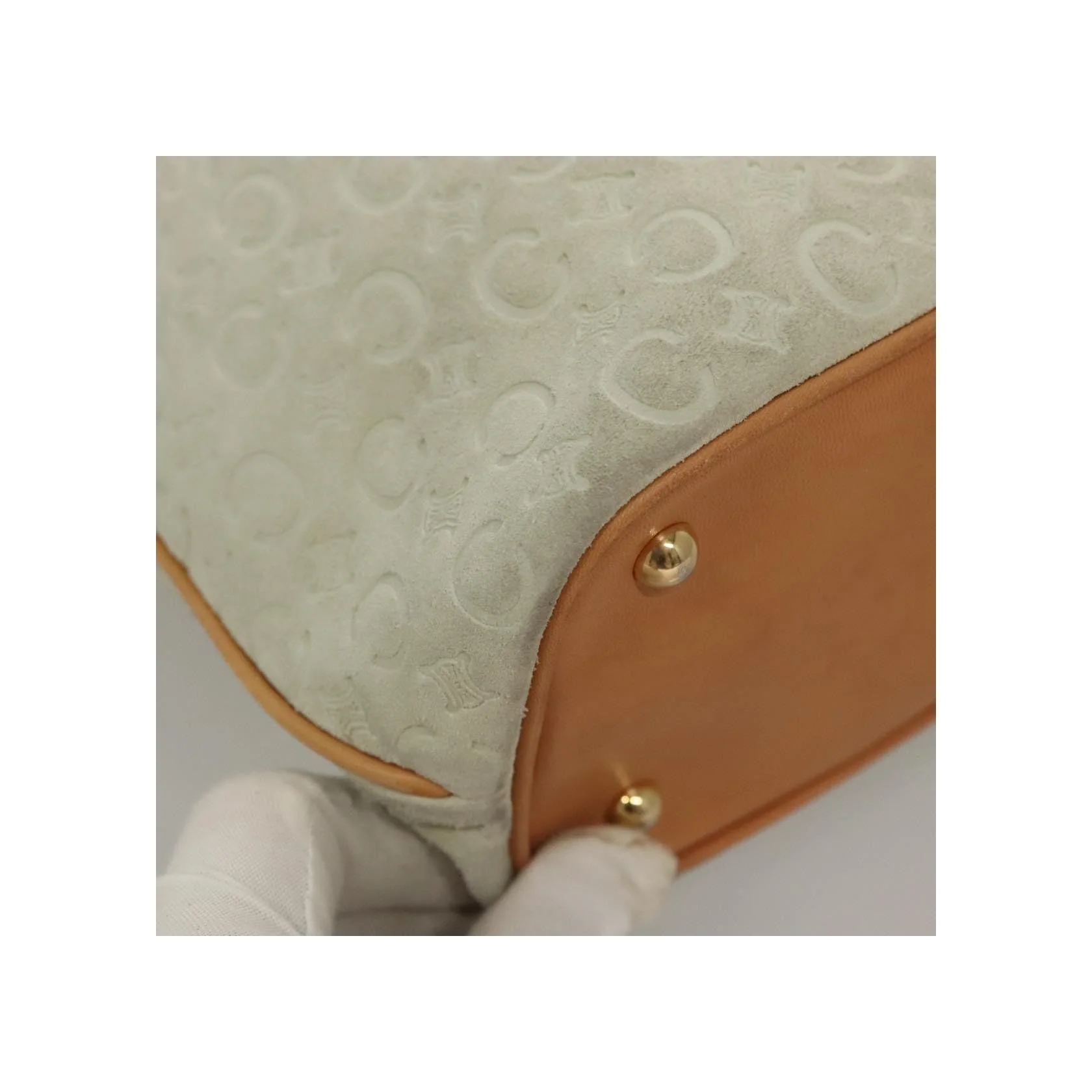 Tote Bag Celine Vintage Macadam - White - Image 10