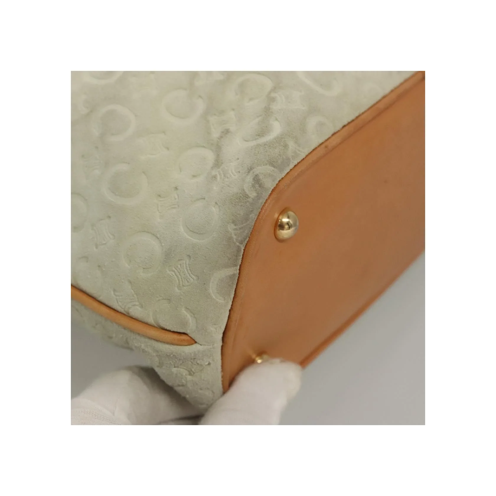 Tote Bag Celine Vintage Macadam - White - Image 12