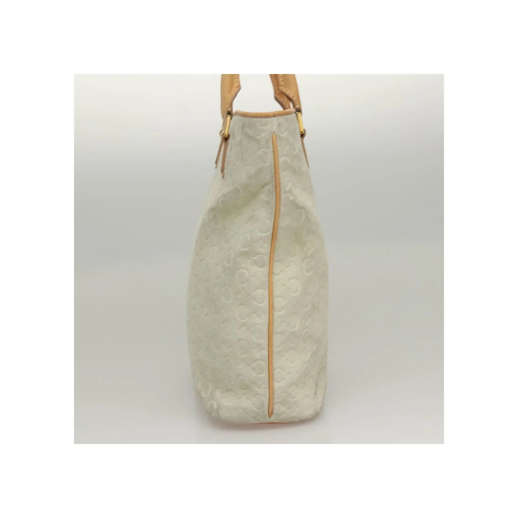 Tote Bag Celine Vintage Macadam - White - Image 3