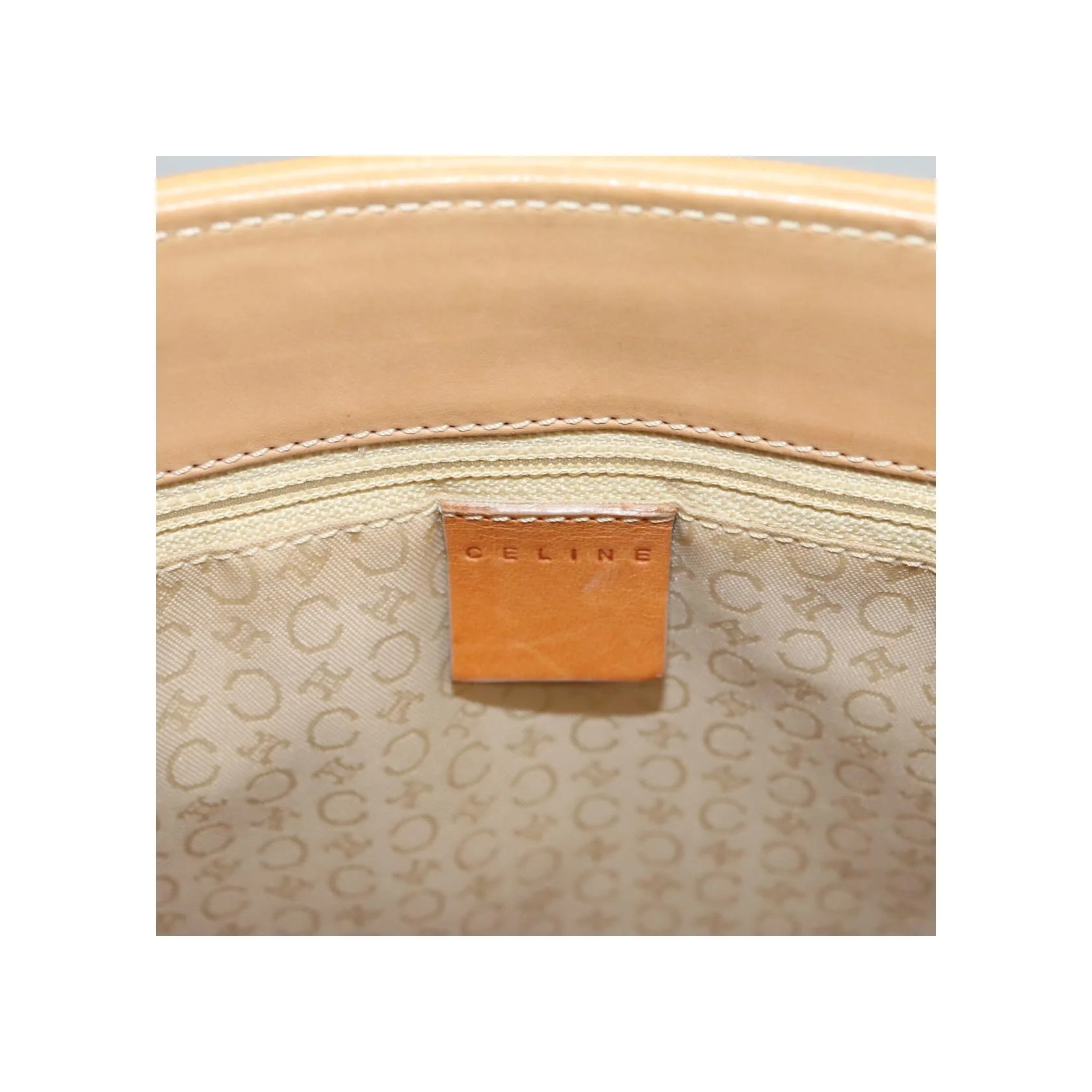 Tote Bag Celine Vintage Macadam - White - Image 6