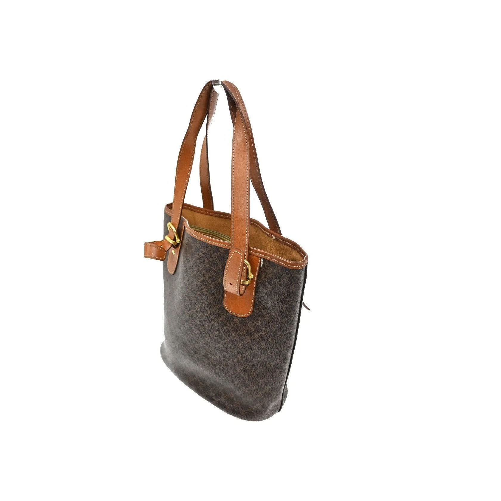 Tote Bag Celine Vintage Macadam - Brown - Image 4