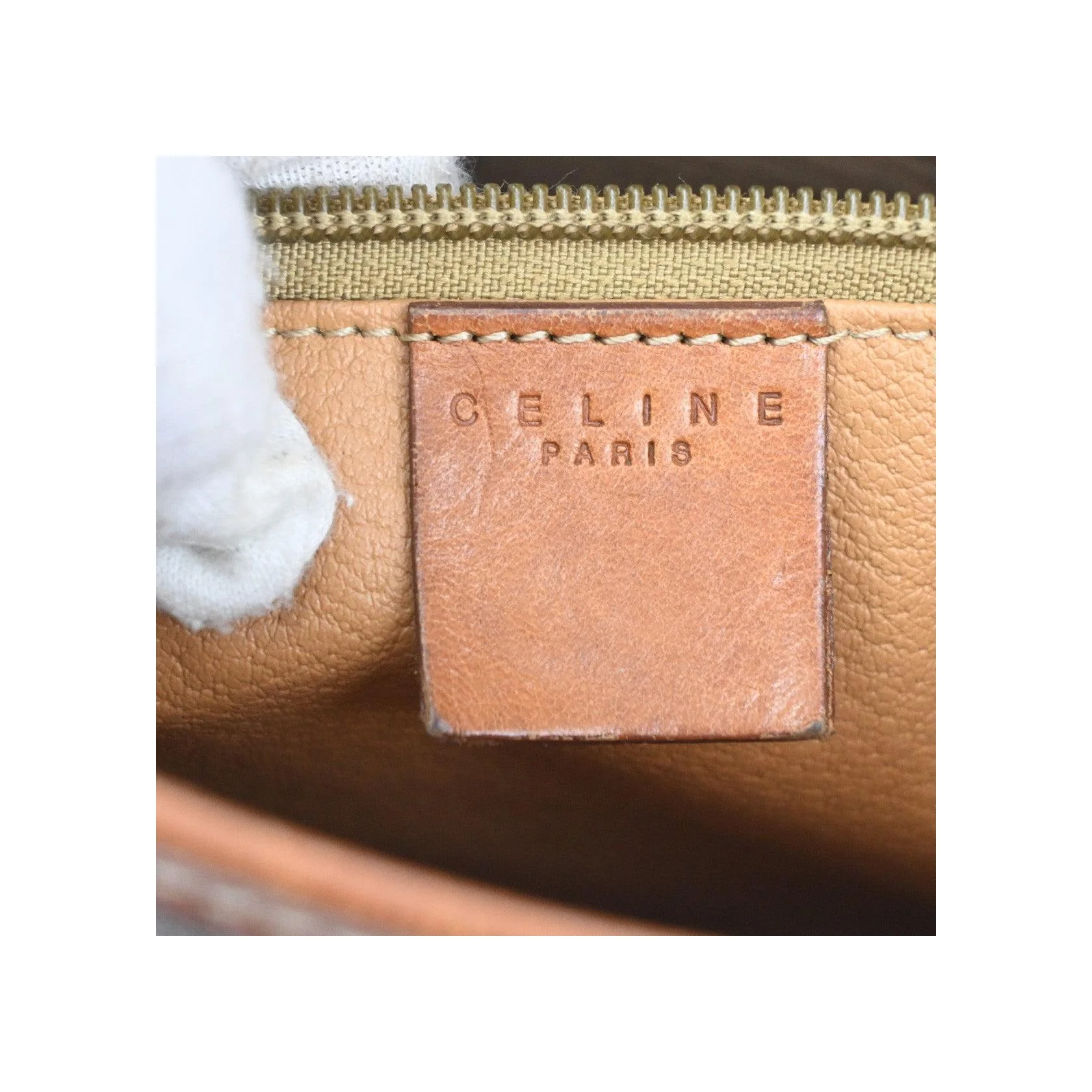 Tote Bag Celine Vintage Macadam - Brown - Image 6