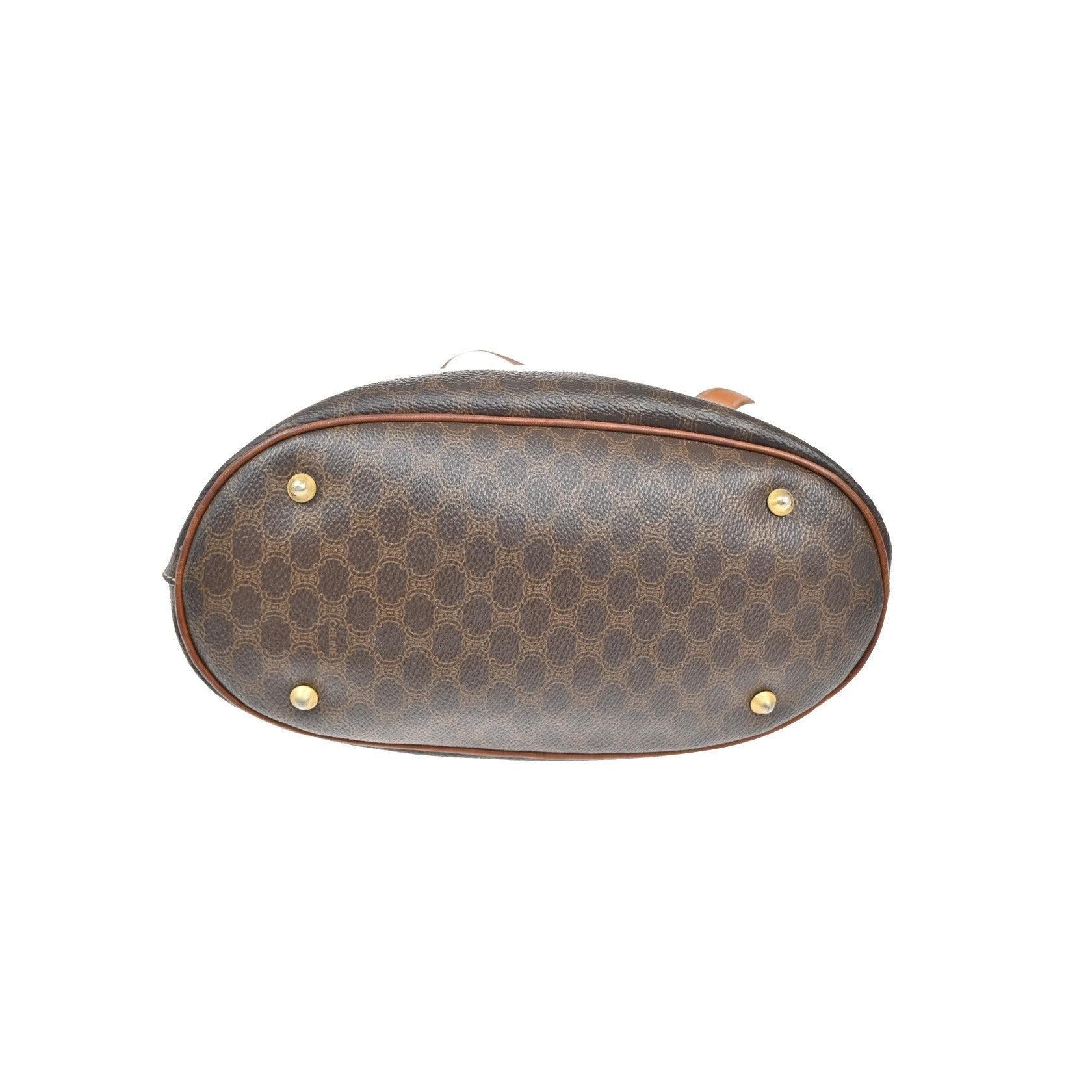 Tote Bag Celine Vintage Macadam - Brown - Image 10