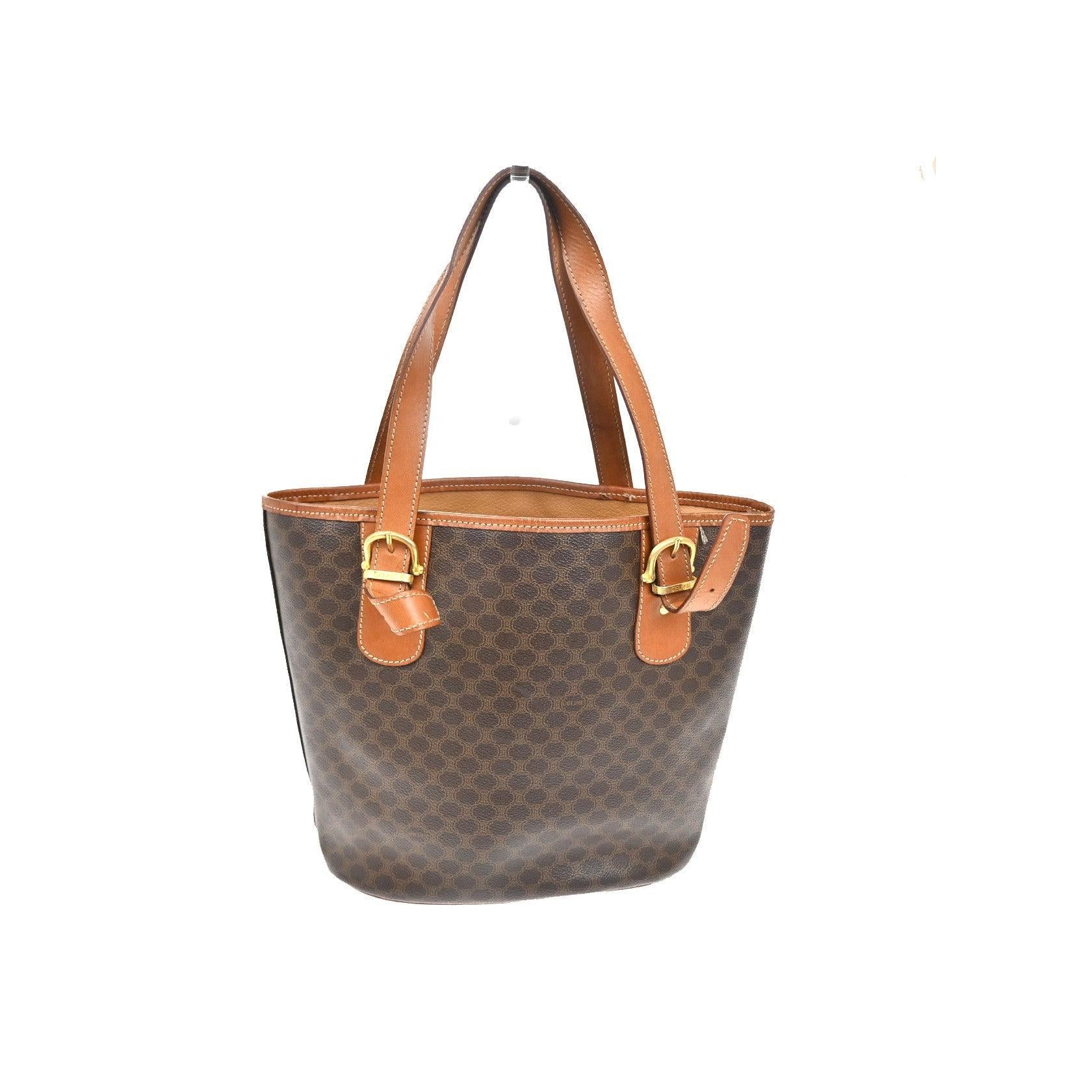 Tote Bag Celine Vintage Macadam - Brown - Image 2