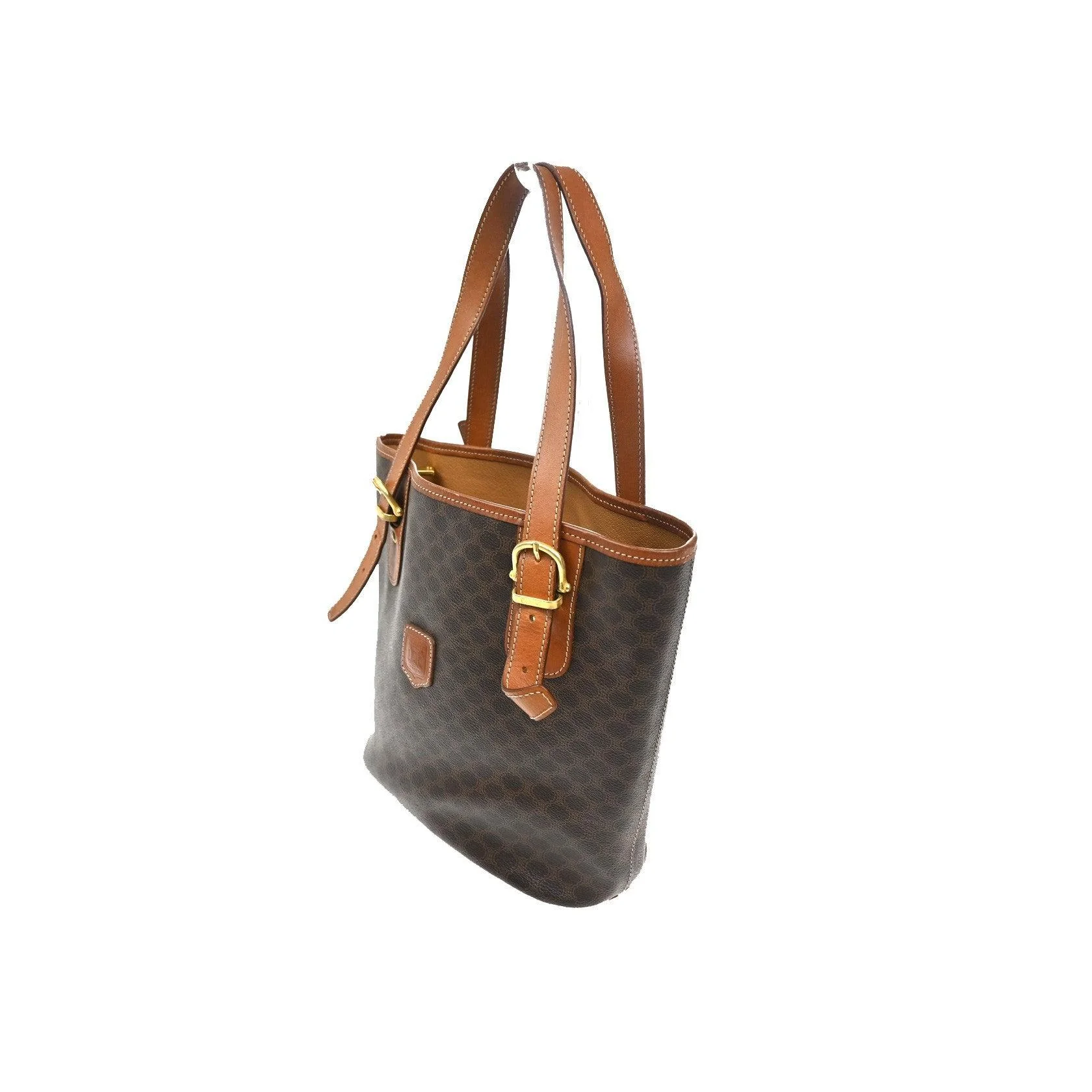 Tote Bag Celine Vintage Macadam - Brown - Image 3